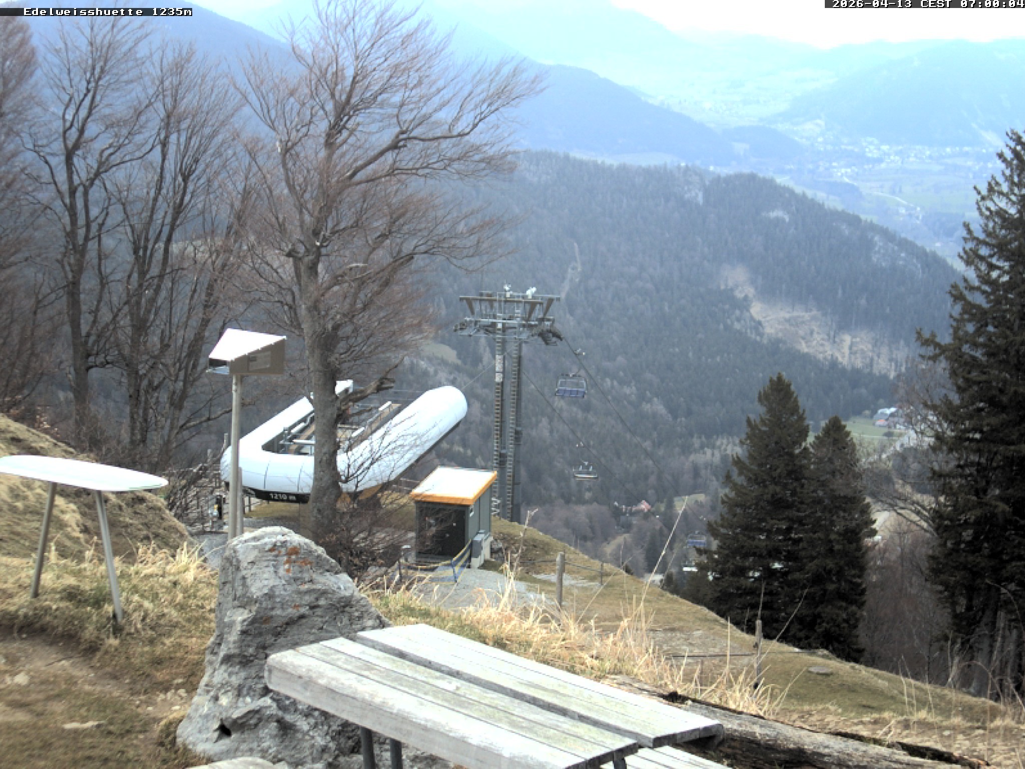 Archiv Foto Webcam Sonnenterrasse Edelweisshütte