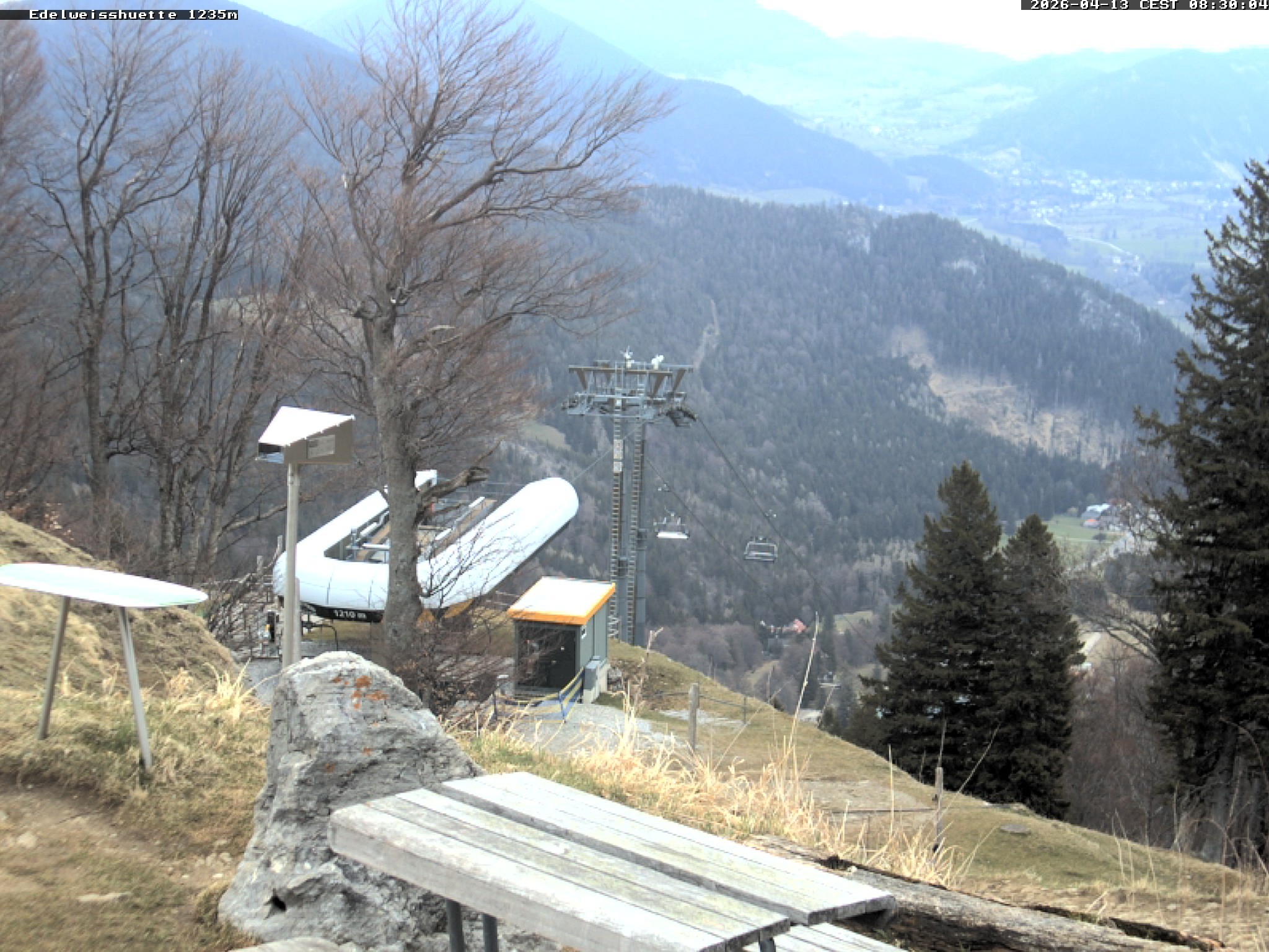 Archiv Foto Webcam Sonnenterrasse Edelweisshütte