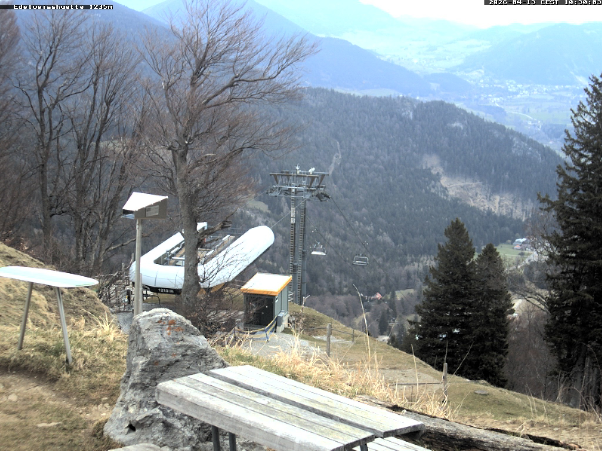 Archiv Foto Webcam Sonnenterrasse Edelweisshütte