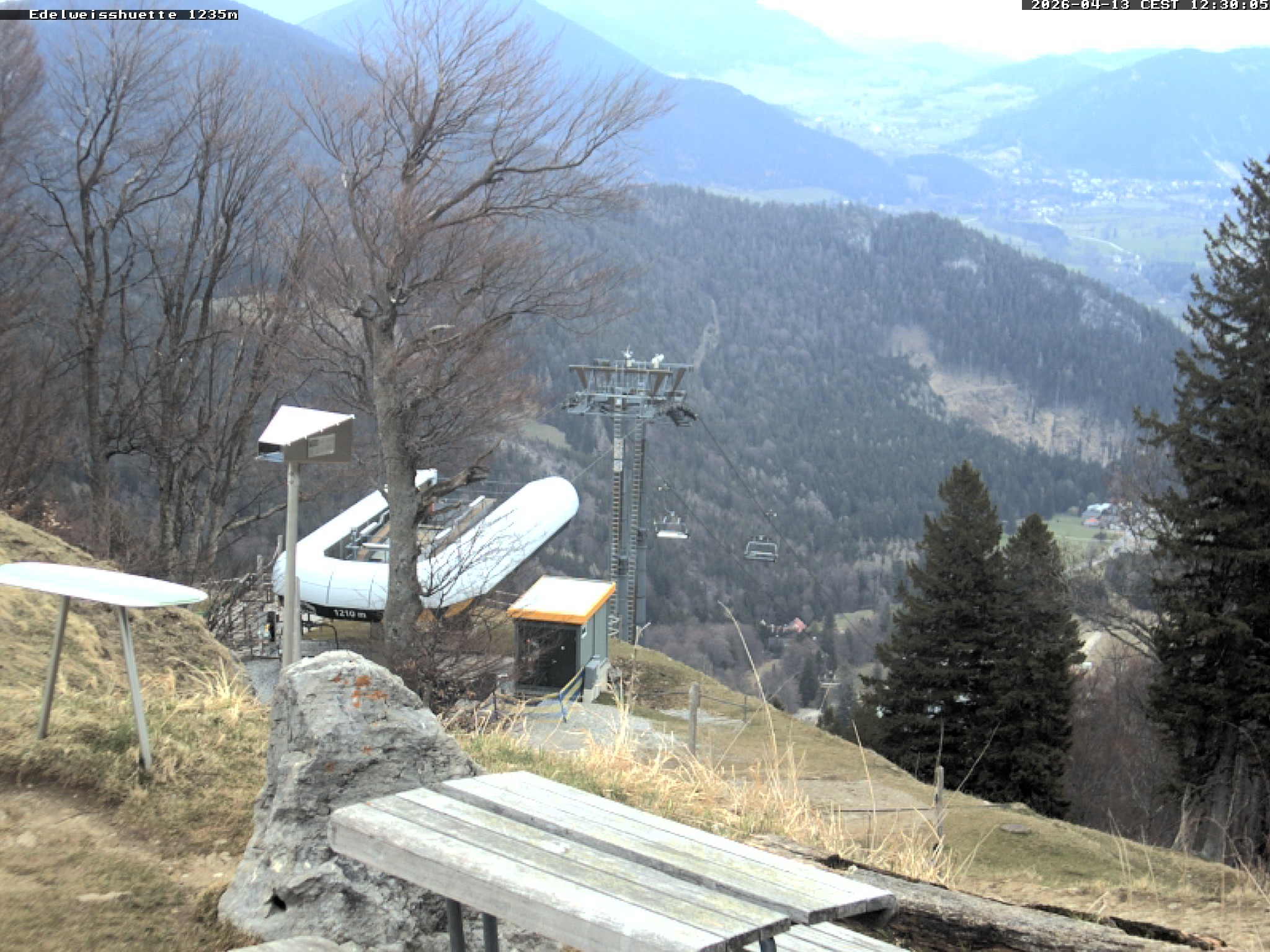 Archiv Foto Webcam Sonnenterrasse Edelweisshütte