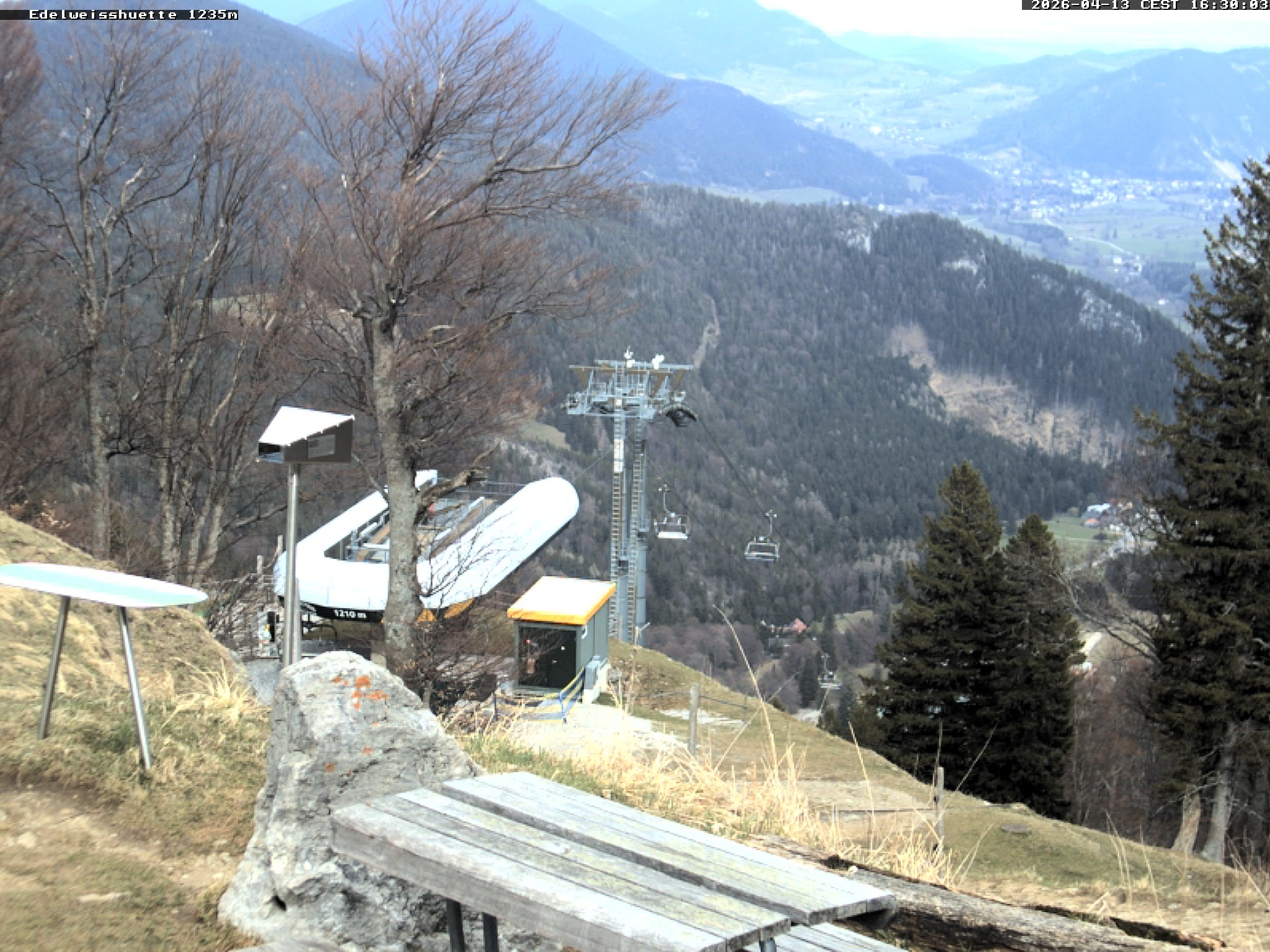 Archiv Foto Webcam Sonnenterrasse Edelweisshütte