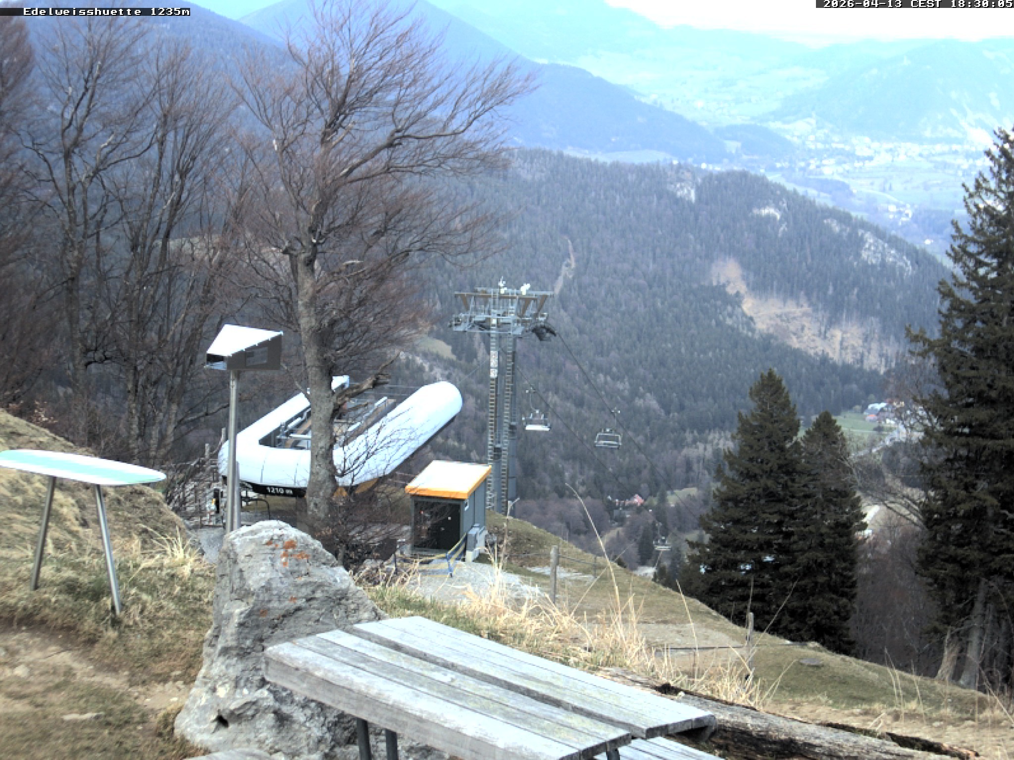 Archiv Foto Webcam Sonnenterrasse Edelweisshütte