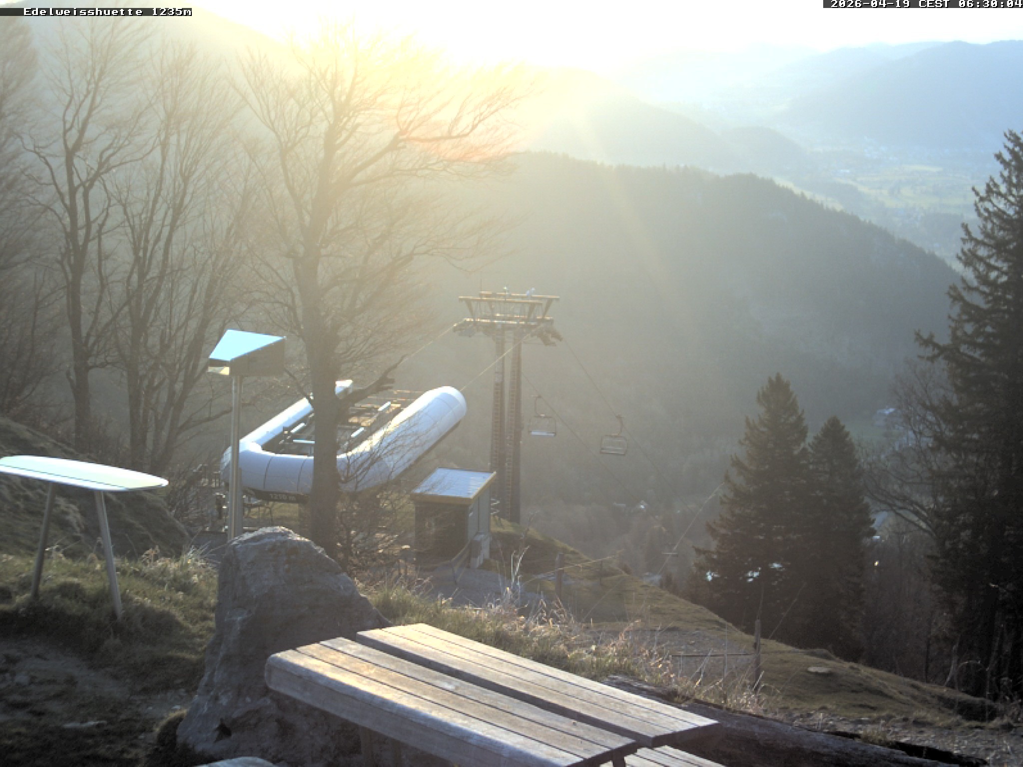 Archiv Foto Webcam Sonnenterrasse Edelweisshütte