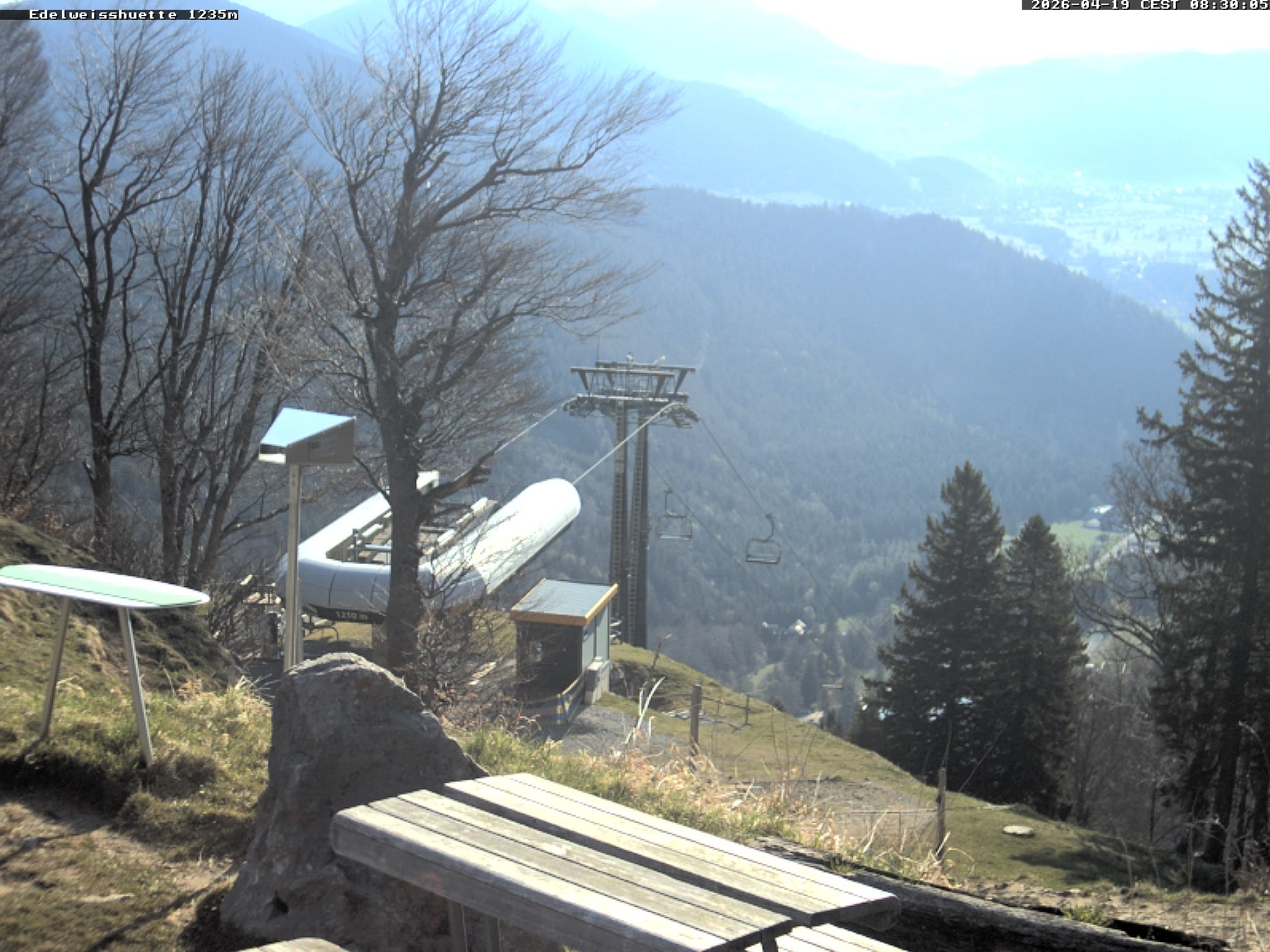 Archiv Foto Webcam Sonnenterrasse Edelweisshütte