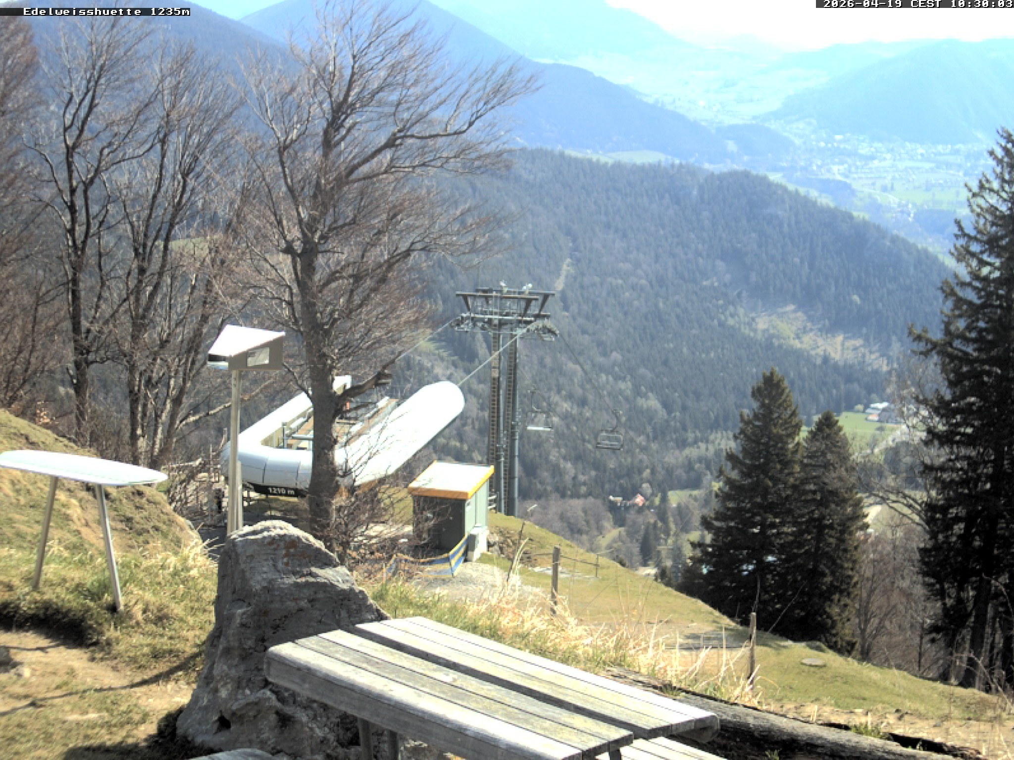 Archiv Foto Webcam Sonnenterrasse Edelweisshütte