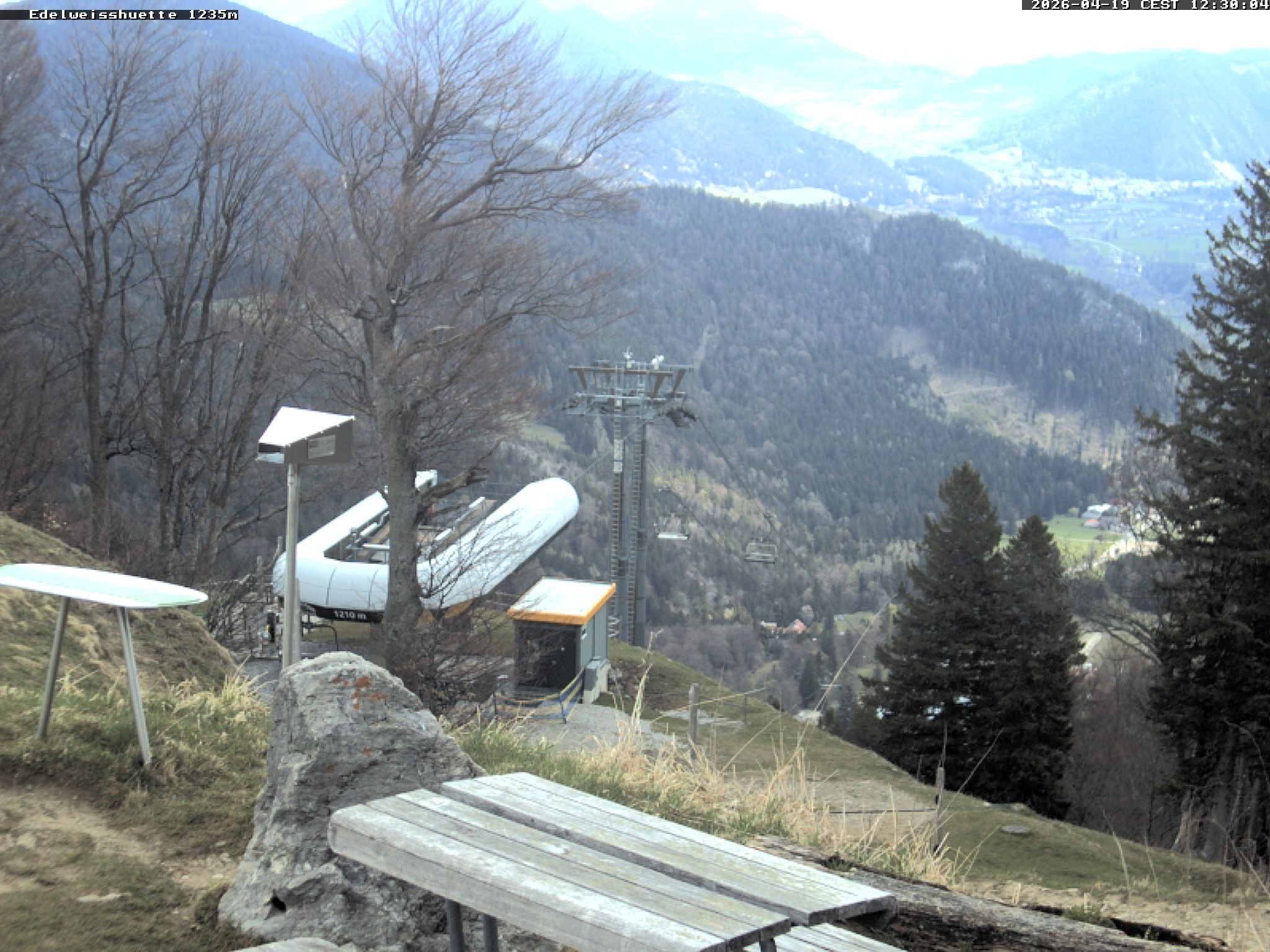 Archiv Foto Webcam Sonnenterrasse Edelweisshütte