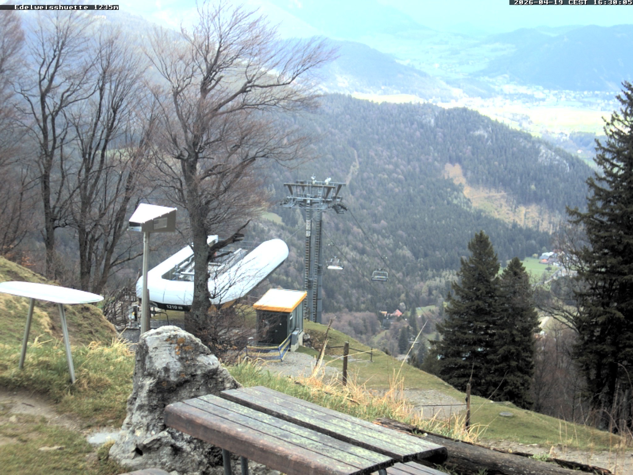 Archiv Foto Webcam Sonnenterrasse Edelweisshütte