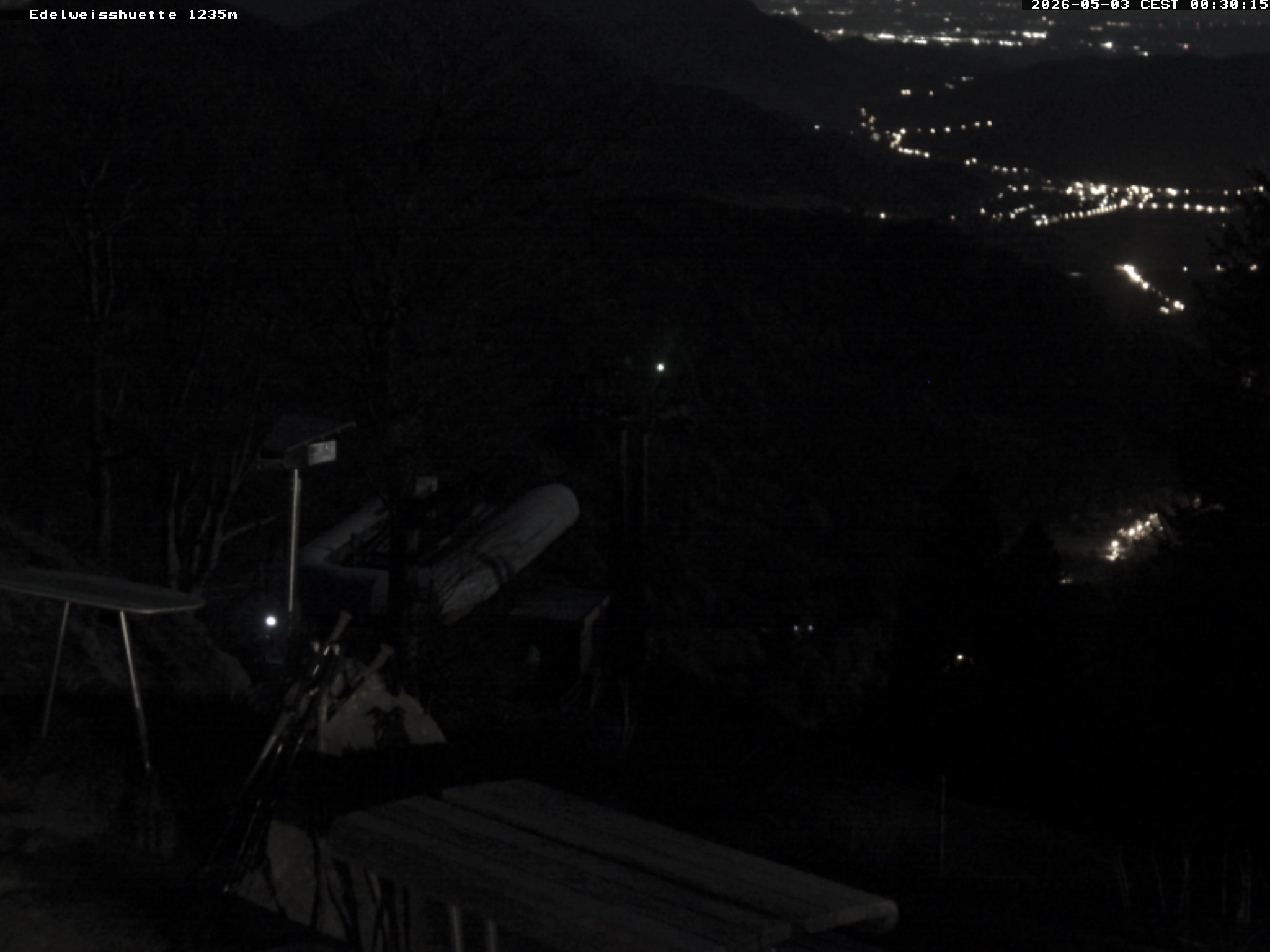 Archiv Foto Webcam Sonnenterrasse Edelweisshütte