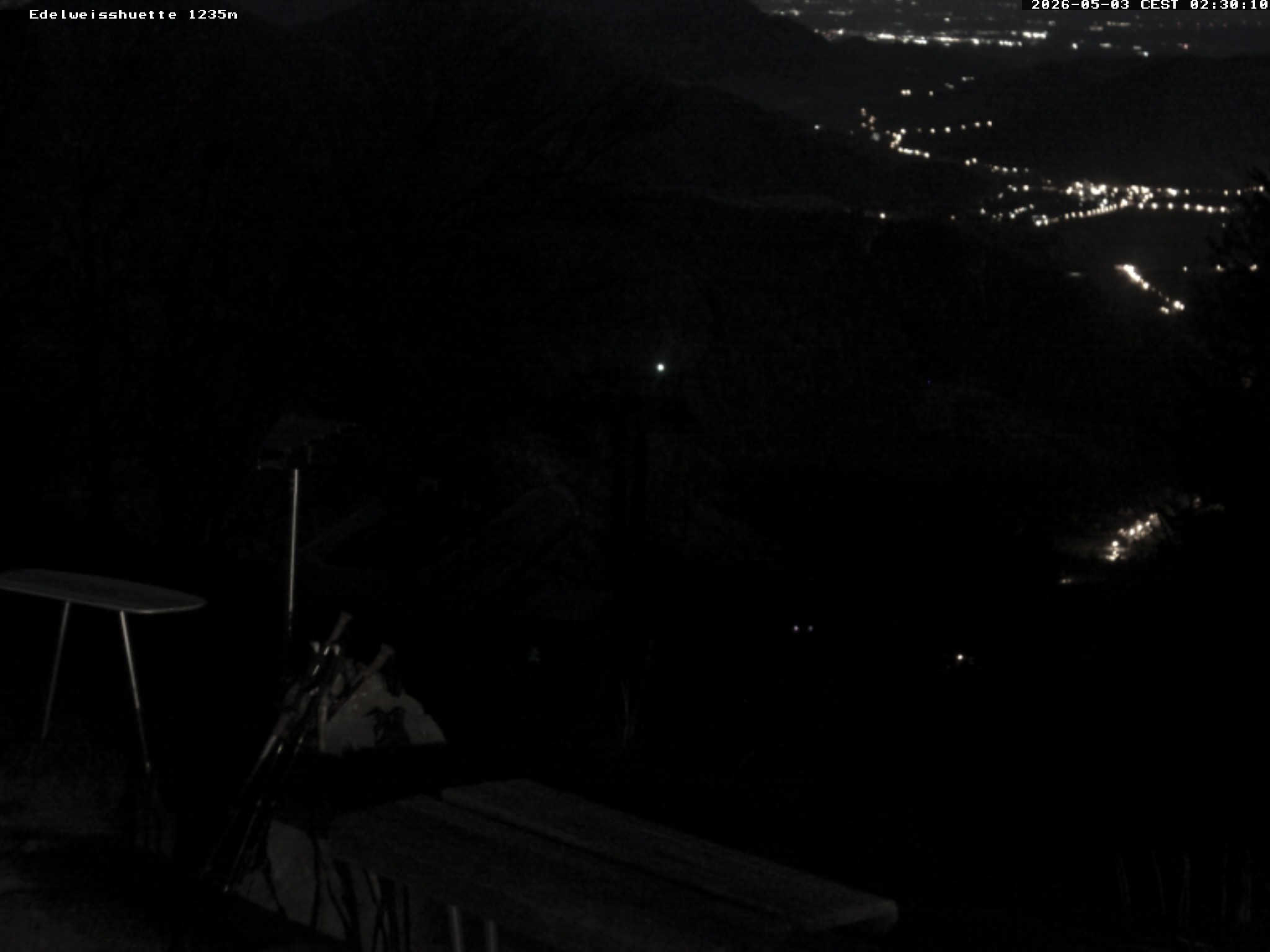 Archiv Foto Webcam Sonnenterrasse Edelweisshütte