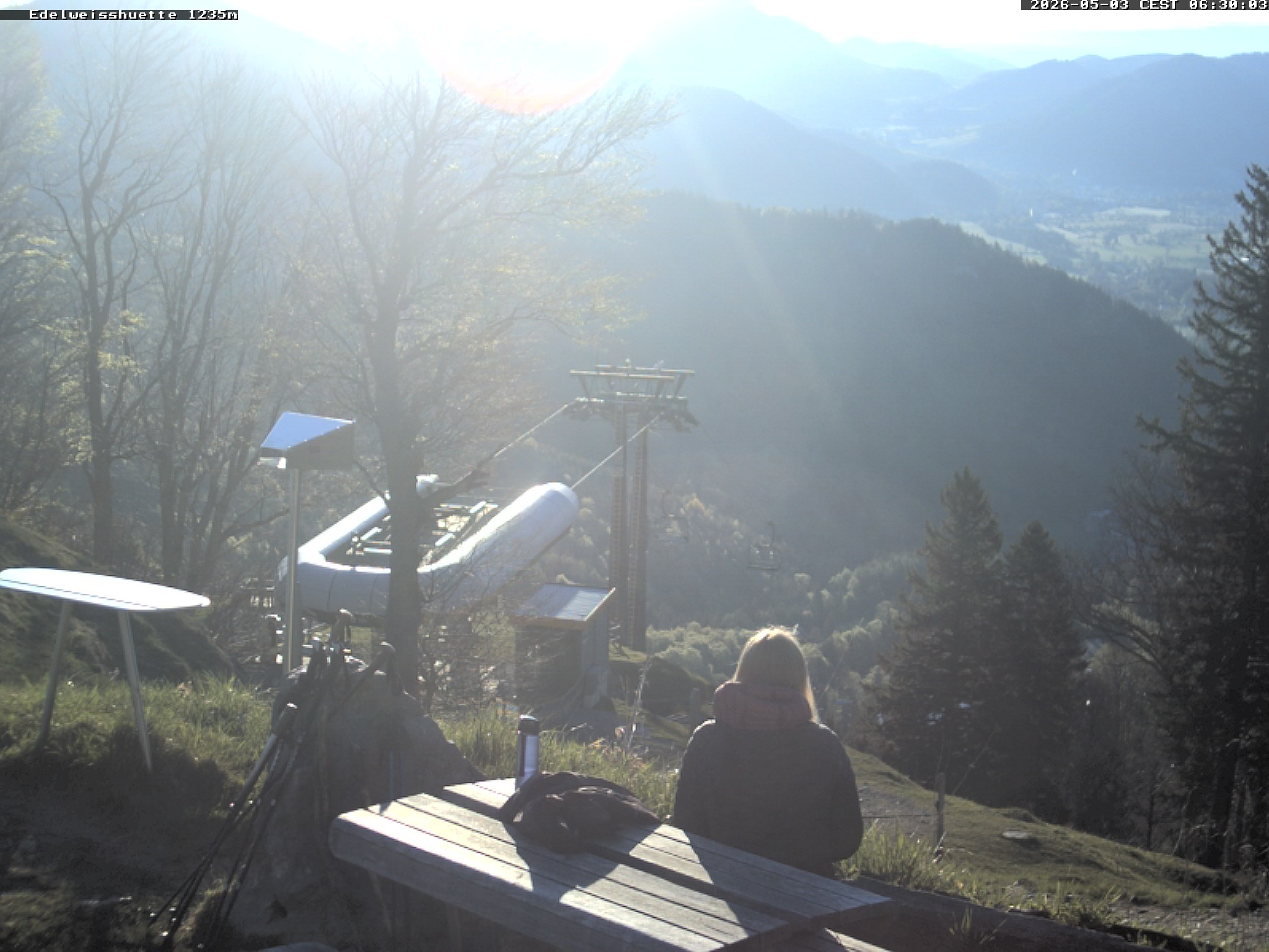 Archiv Foto Webcam Sonnenterrasse Edelweisshütte