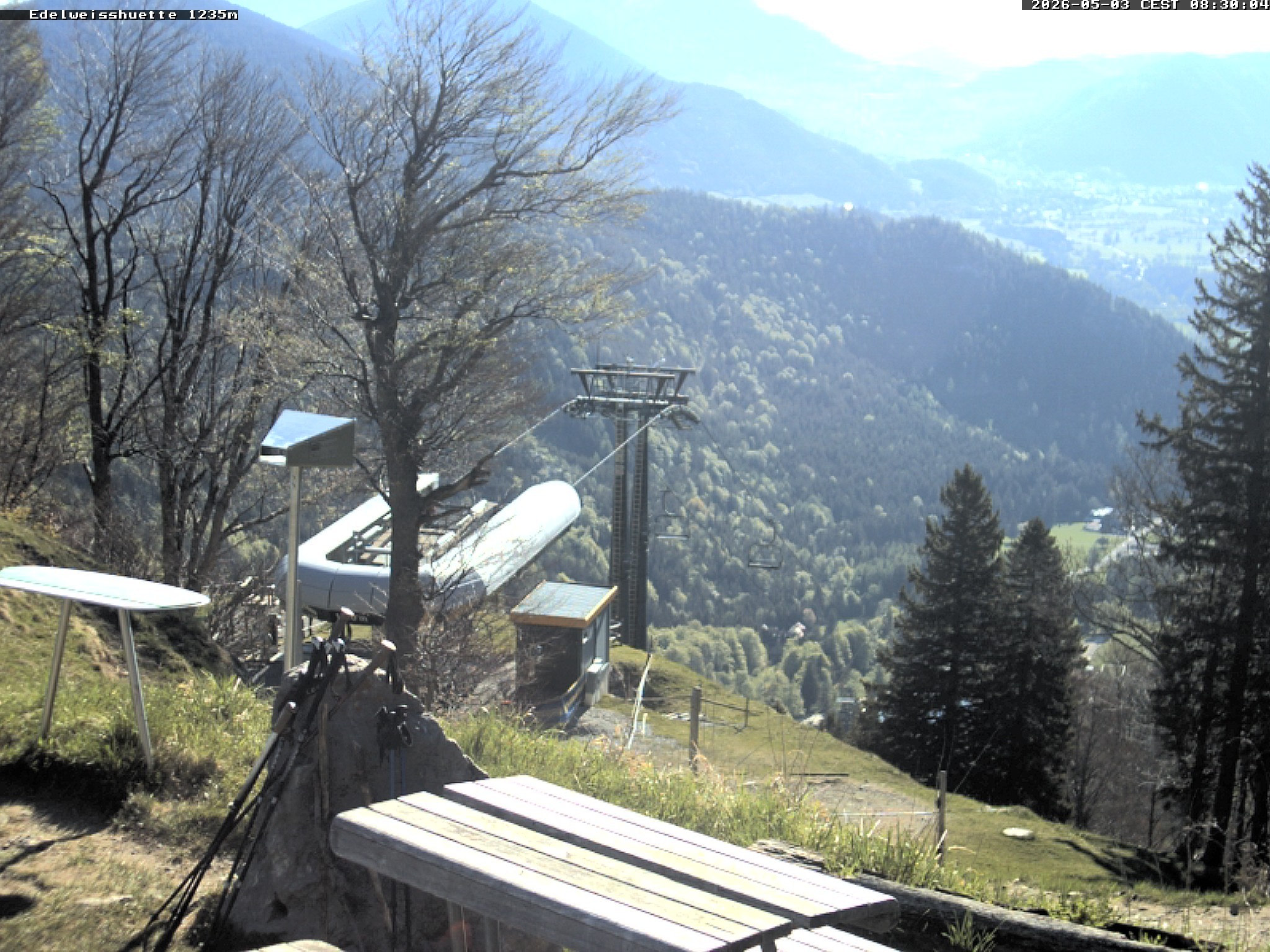 Archiv Foto Webcam Sonnenterrasse Edelweisshütte