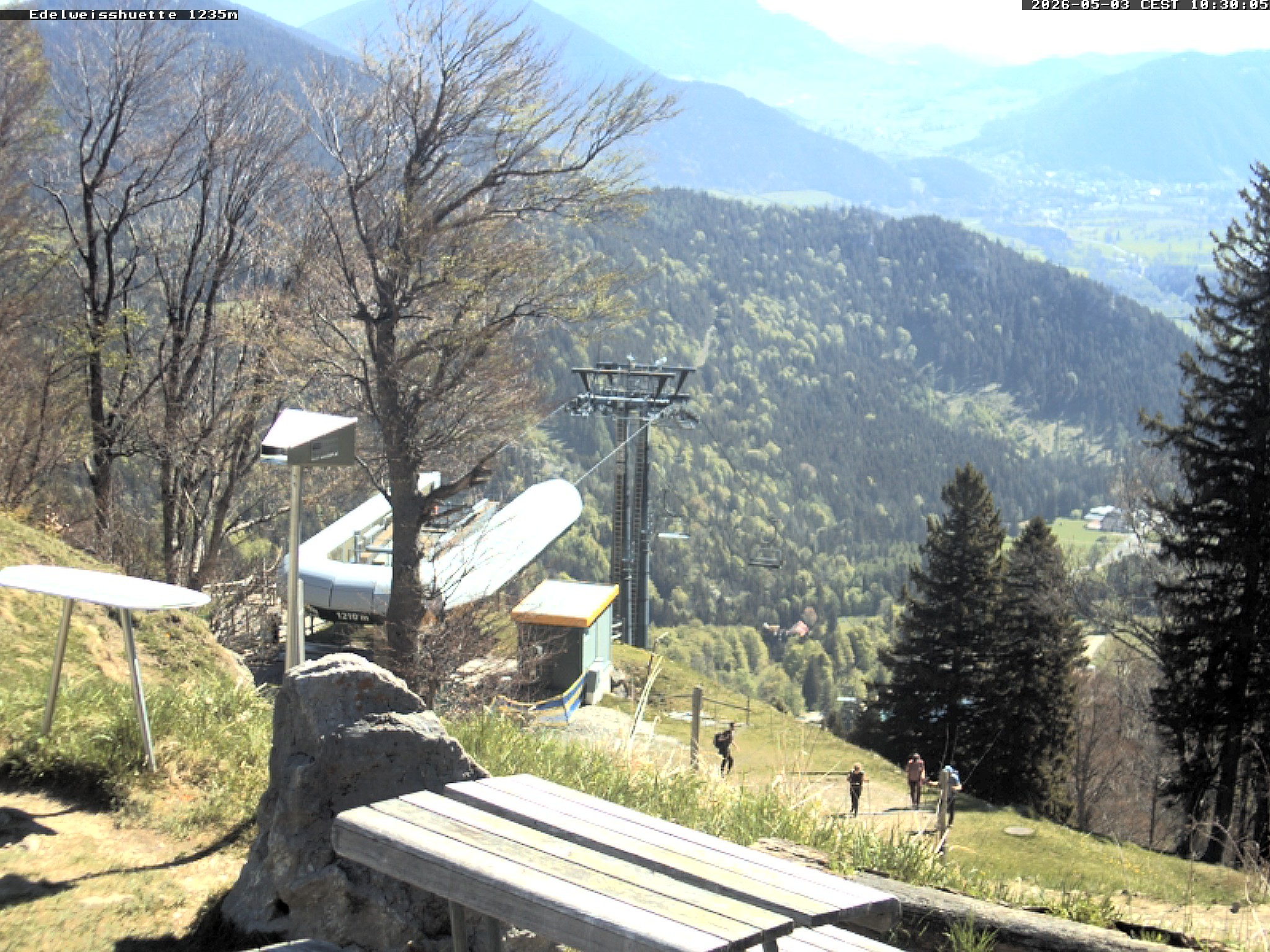 Archiv Foto Webcam Sonnenterrasse Edelweisshütte