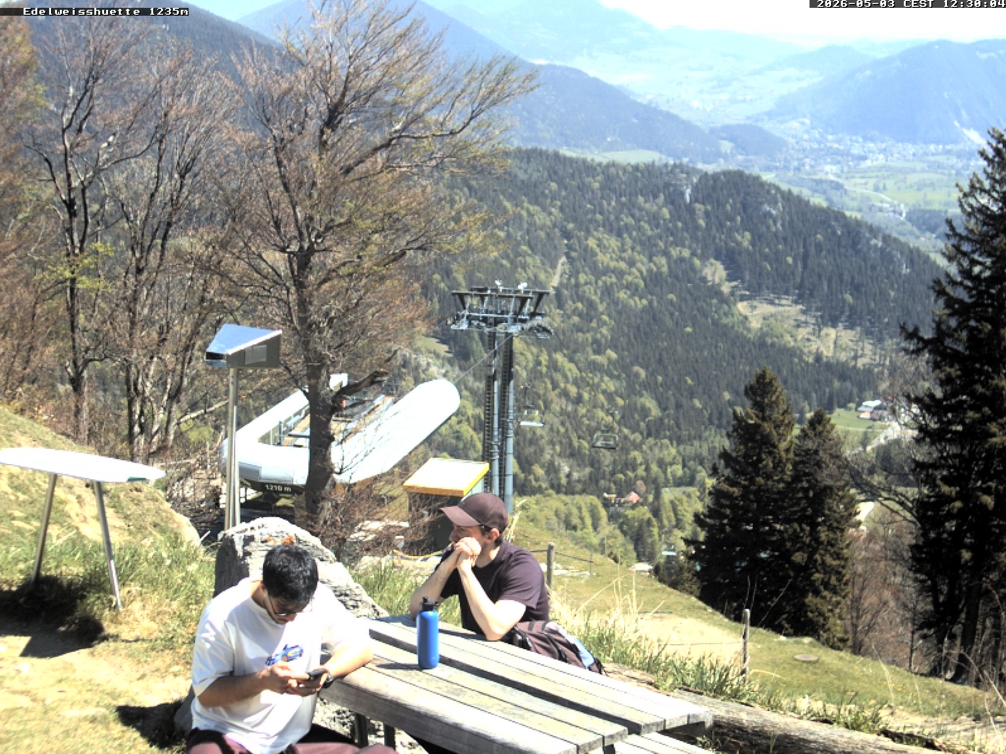 Archiv Foto Webcam Sonnenterrasse Edelweisshütte