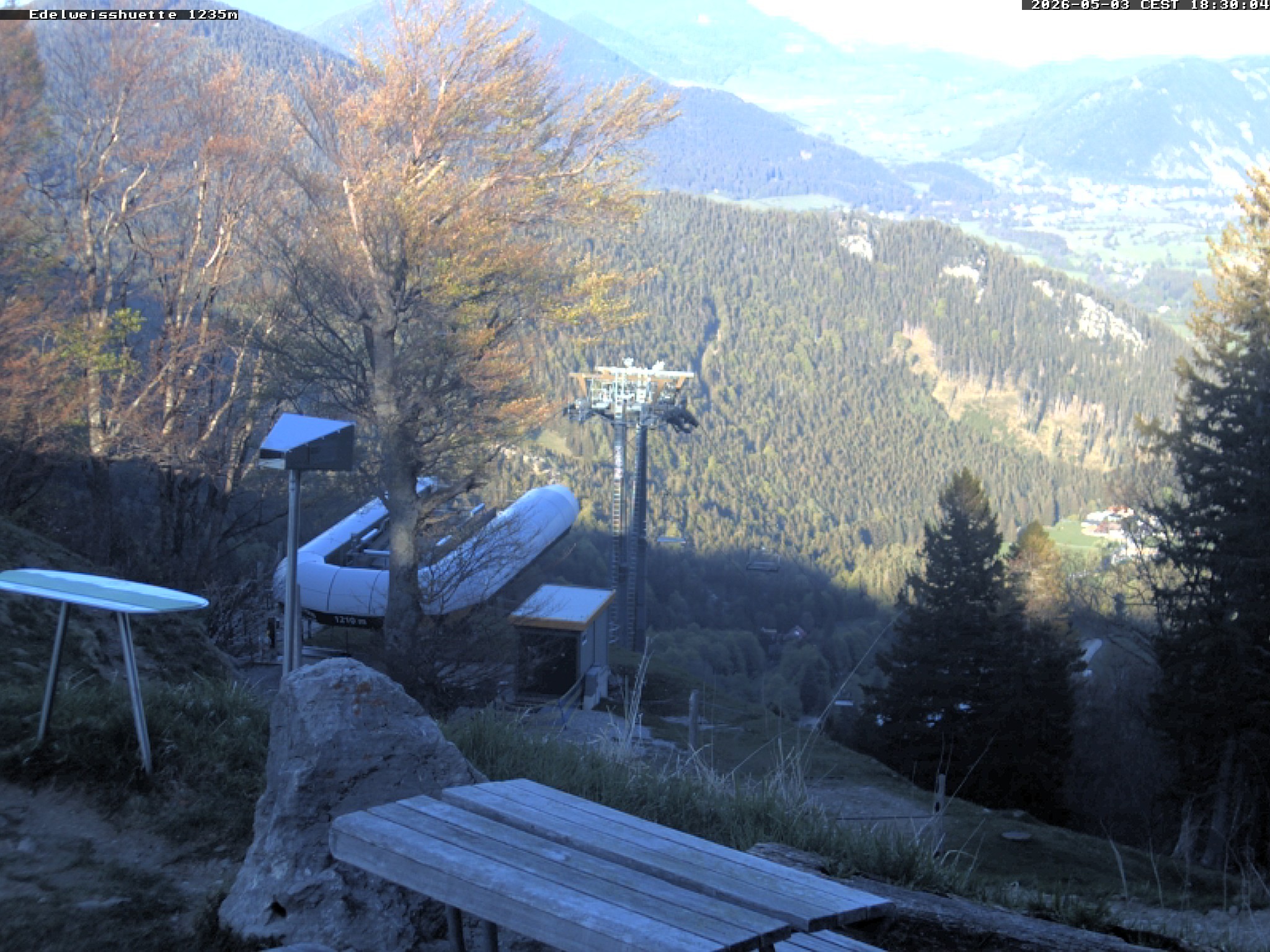 Archiv Foto Webcam Sonnenterrasse Edelweisshütte