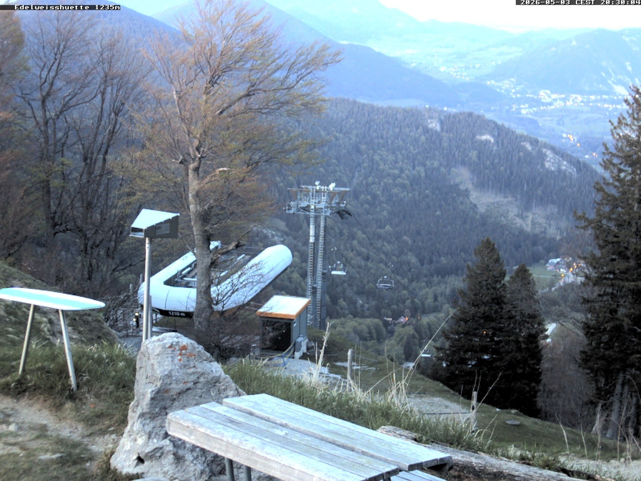 Archiv Foto Webcam Sonnenterrasse Edelweisshütte