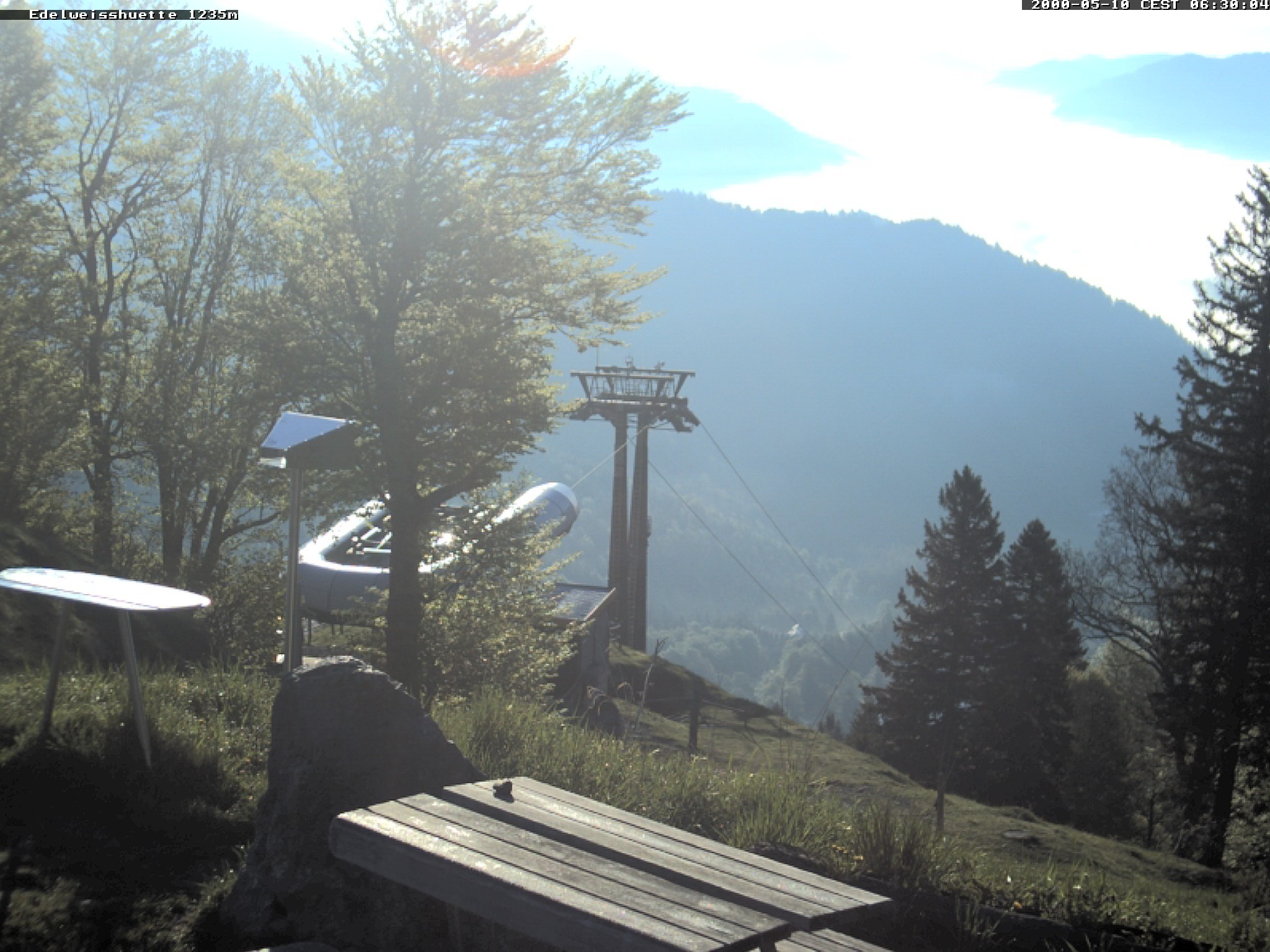 Archiv Foto Webcam Sonnenterrasse Edelweisshütte