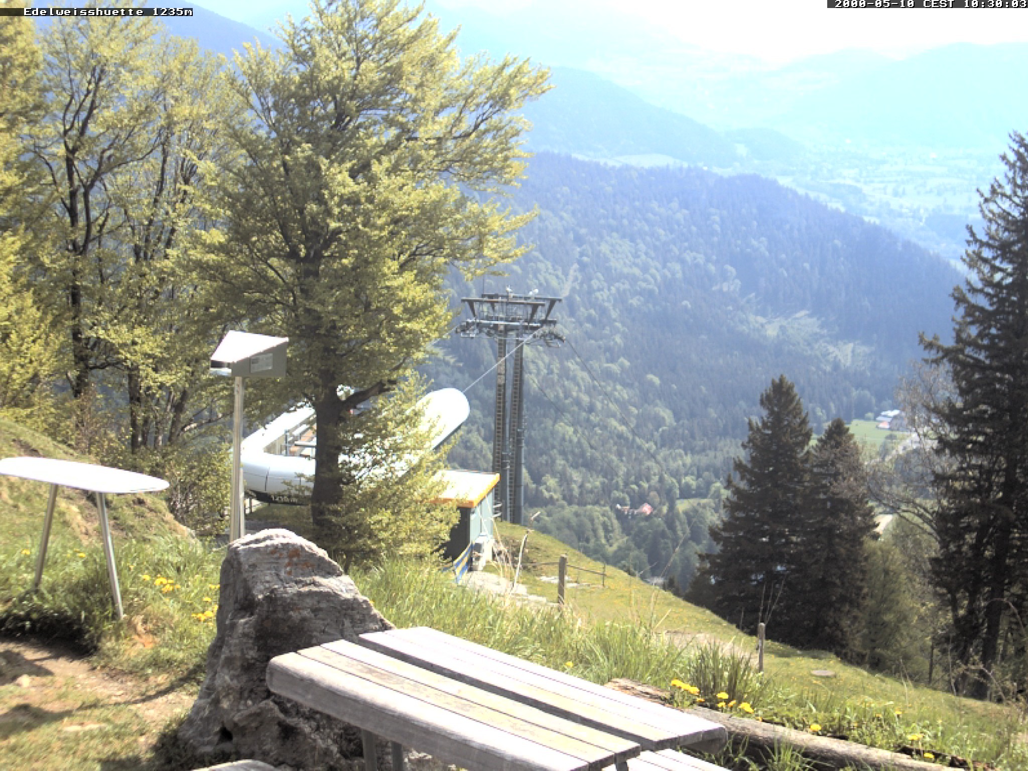 Archiv Foto Webcam Sonnenterrasse Edelweisshütte