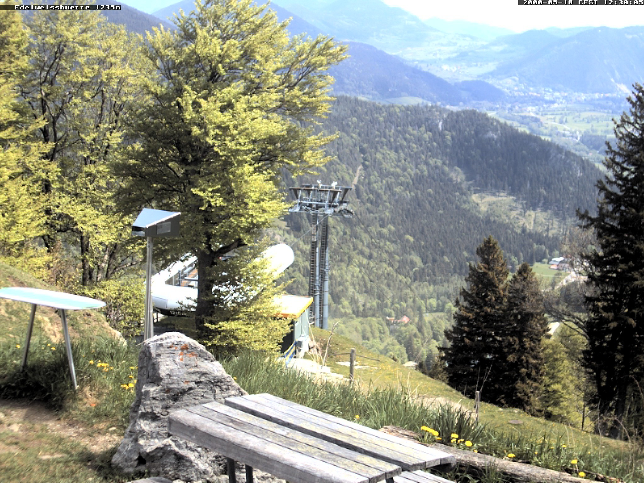 Archiv Foto Webcam Sonnenterrasse Edelweisshütte