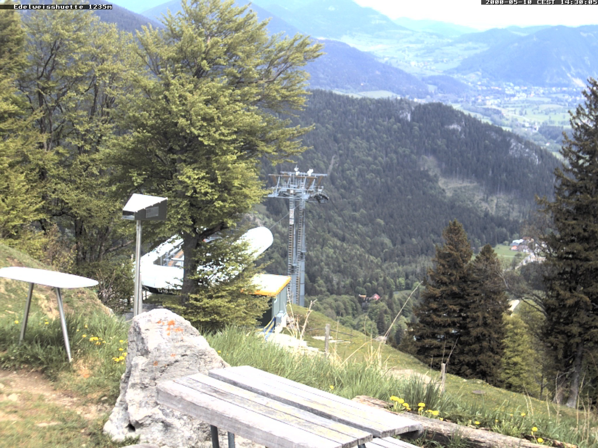 Archiv Foto Webcam Sonnenterrasse Edelweisshütte