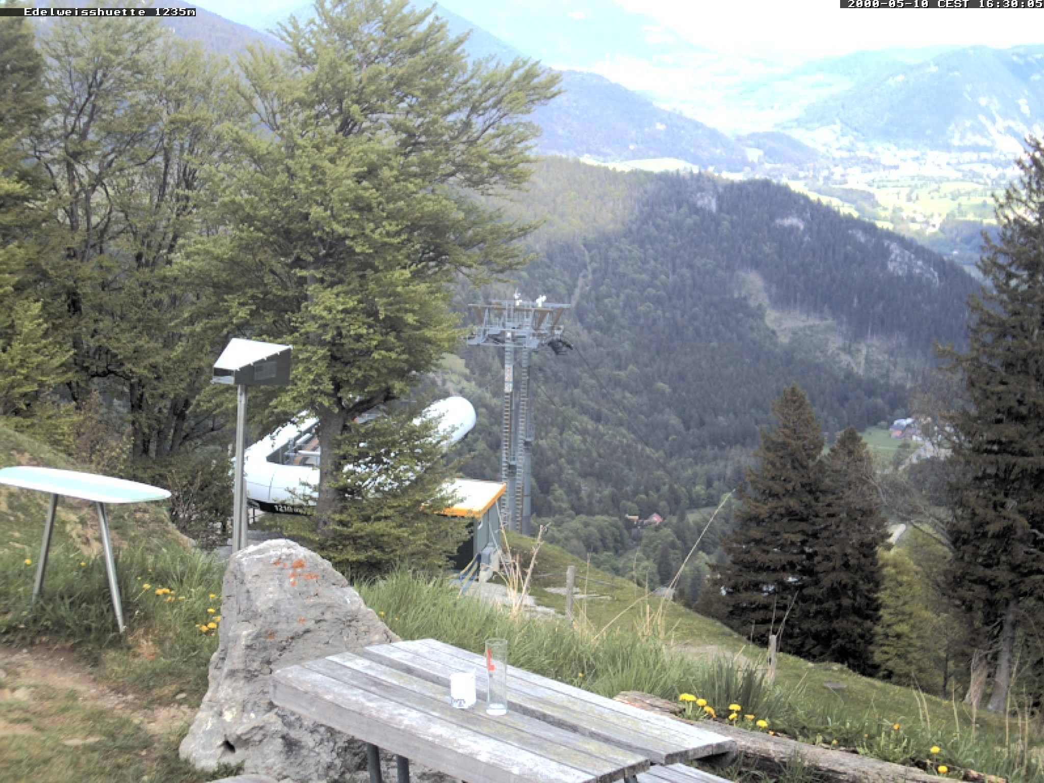 Archiv Foto Webcam Sonnenterrasse Edelweisshütte