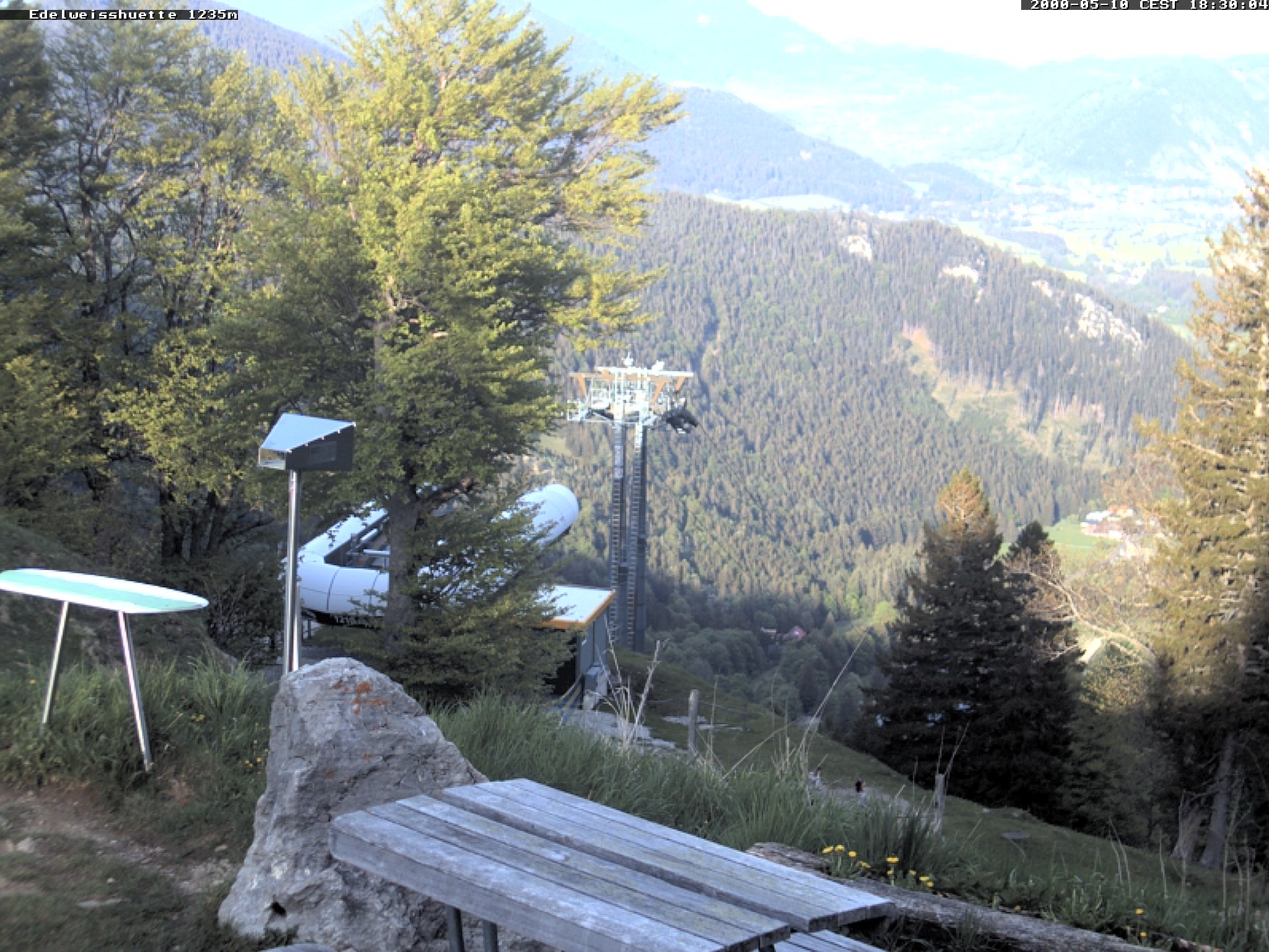 Archiv Foto Webcam Sonnenterrasse Edelweisshütte