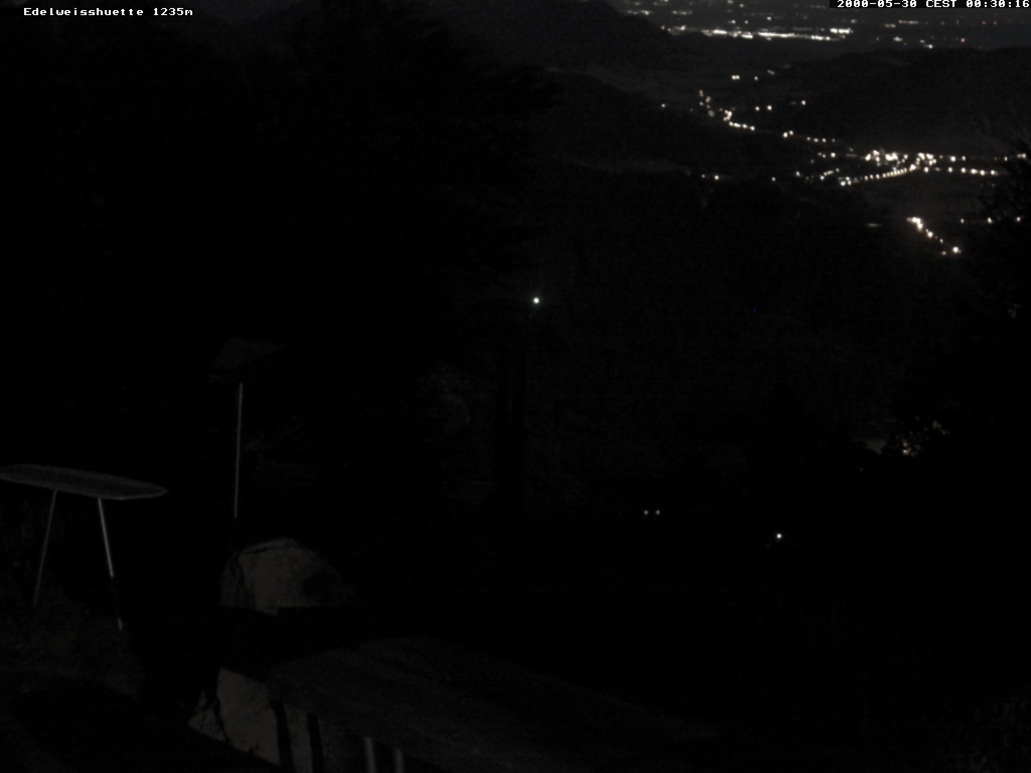 Archiv Foto Webcam Sonnenterrasse Edelweisshütte