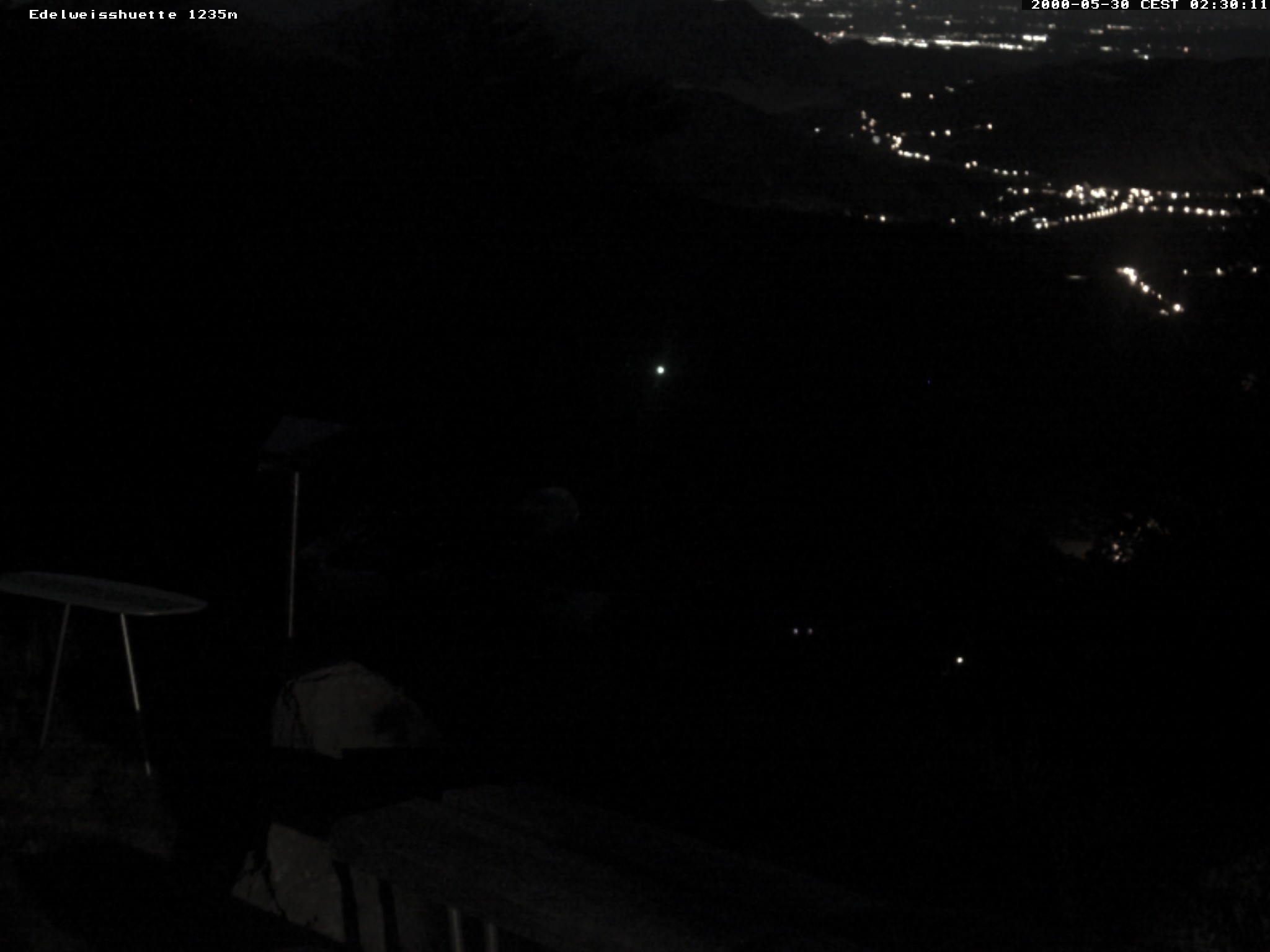 Archiv Foto Webcam Sonnenterrasse Edelweisshütte