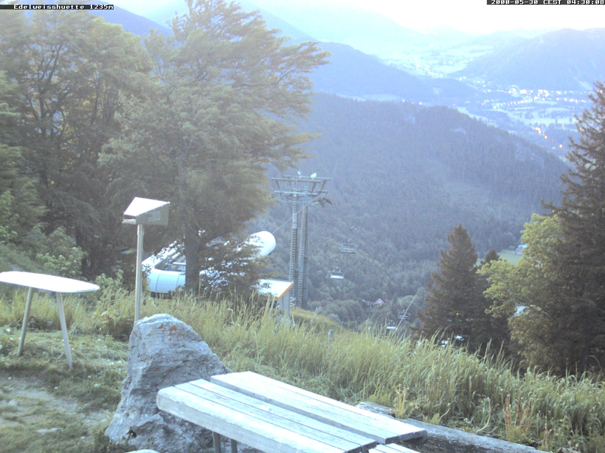 Archiv Foto Webcam Sonnenterrasse Edelweisshütte