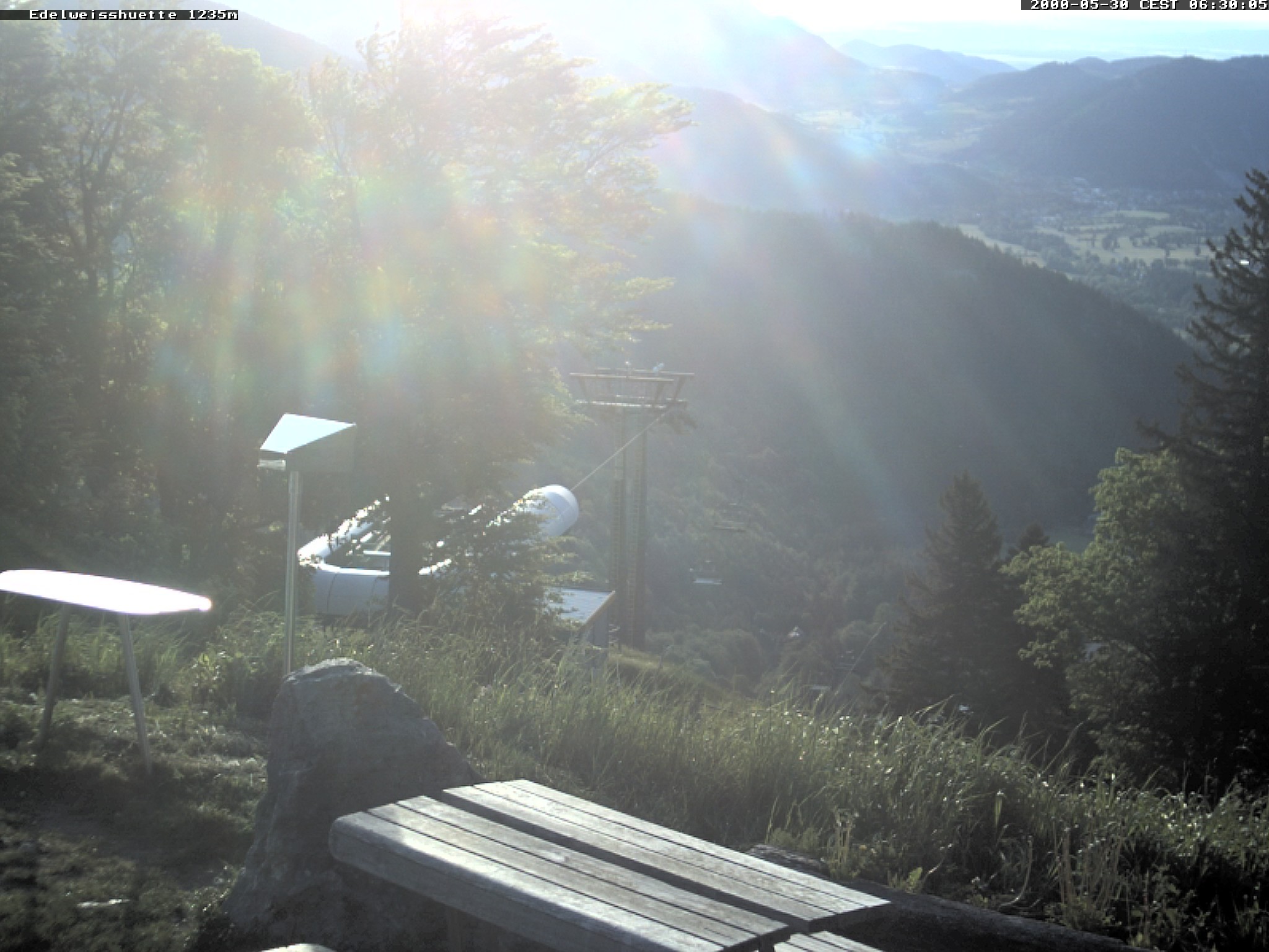 Archiv Foto Webcam Sonnenterrasse Edelweisshütte