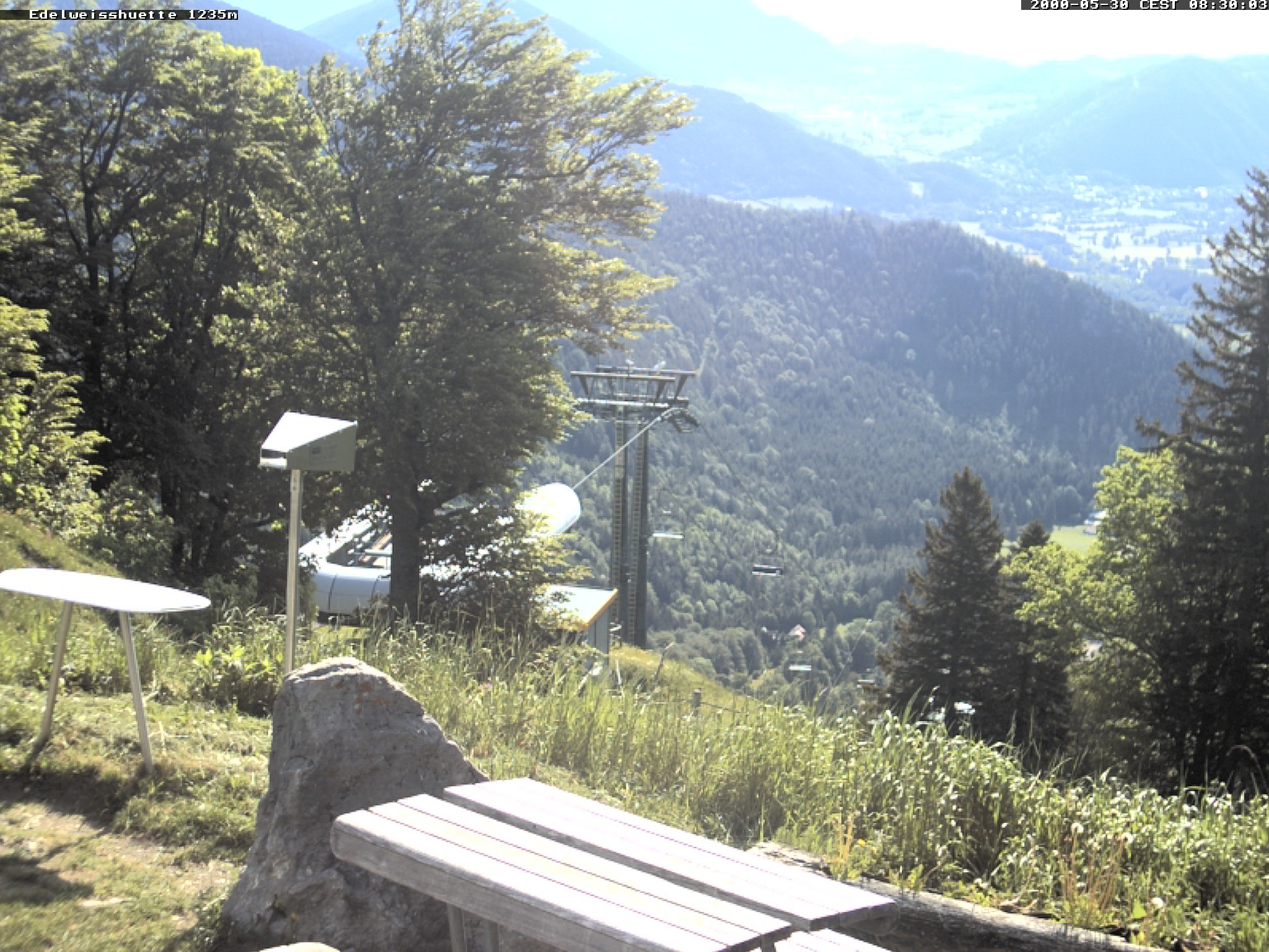 Archiv Foto Webcam Sonnenterrasse Edelweisshütte