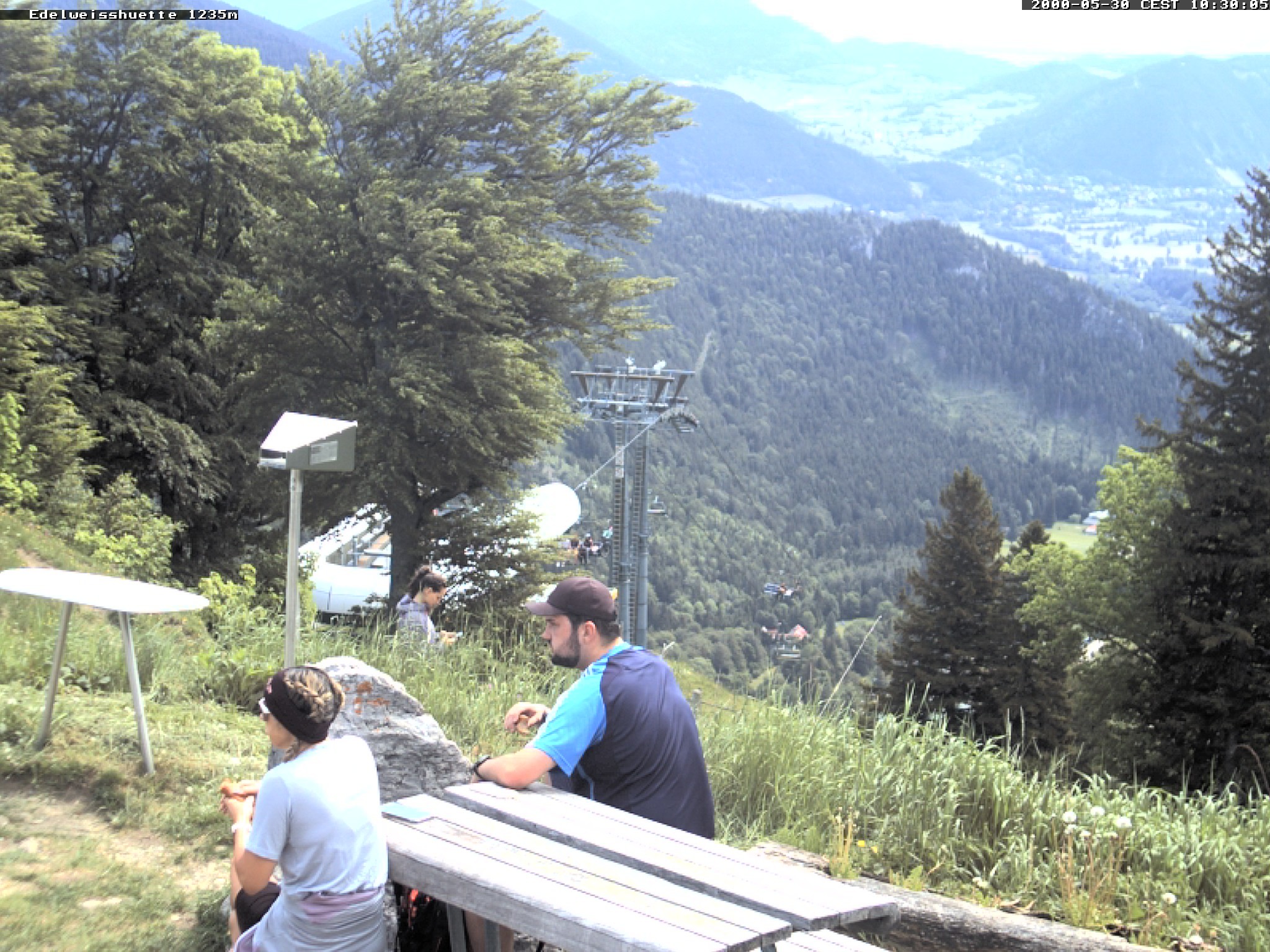Archiv Foto Webcam Sonnenterrasse Edelweisshütte