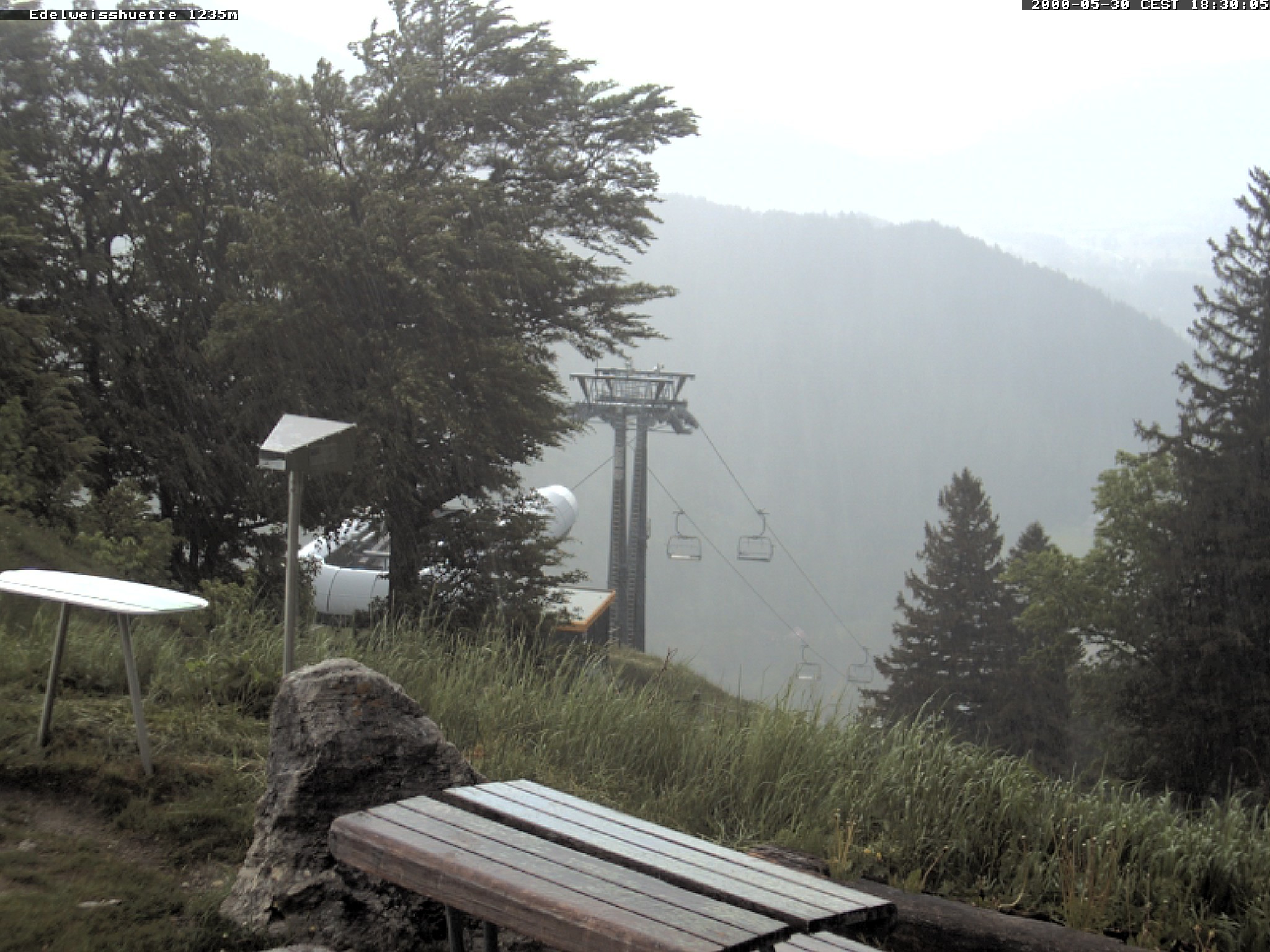 Archiv Foto Webcam Sonnenterrasse Edelweisshütte