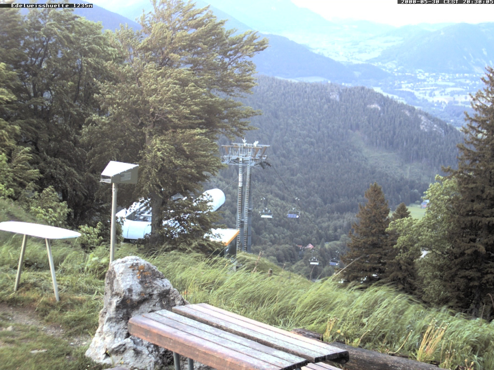 Archiv Foto Webcam Sonnenterrasse Edelweisshütte