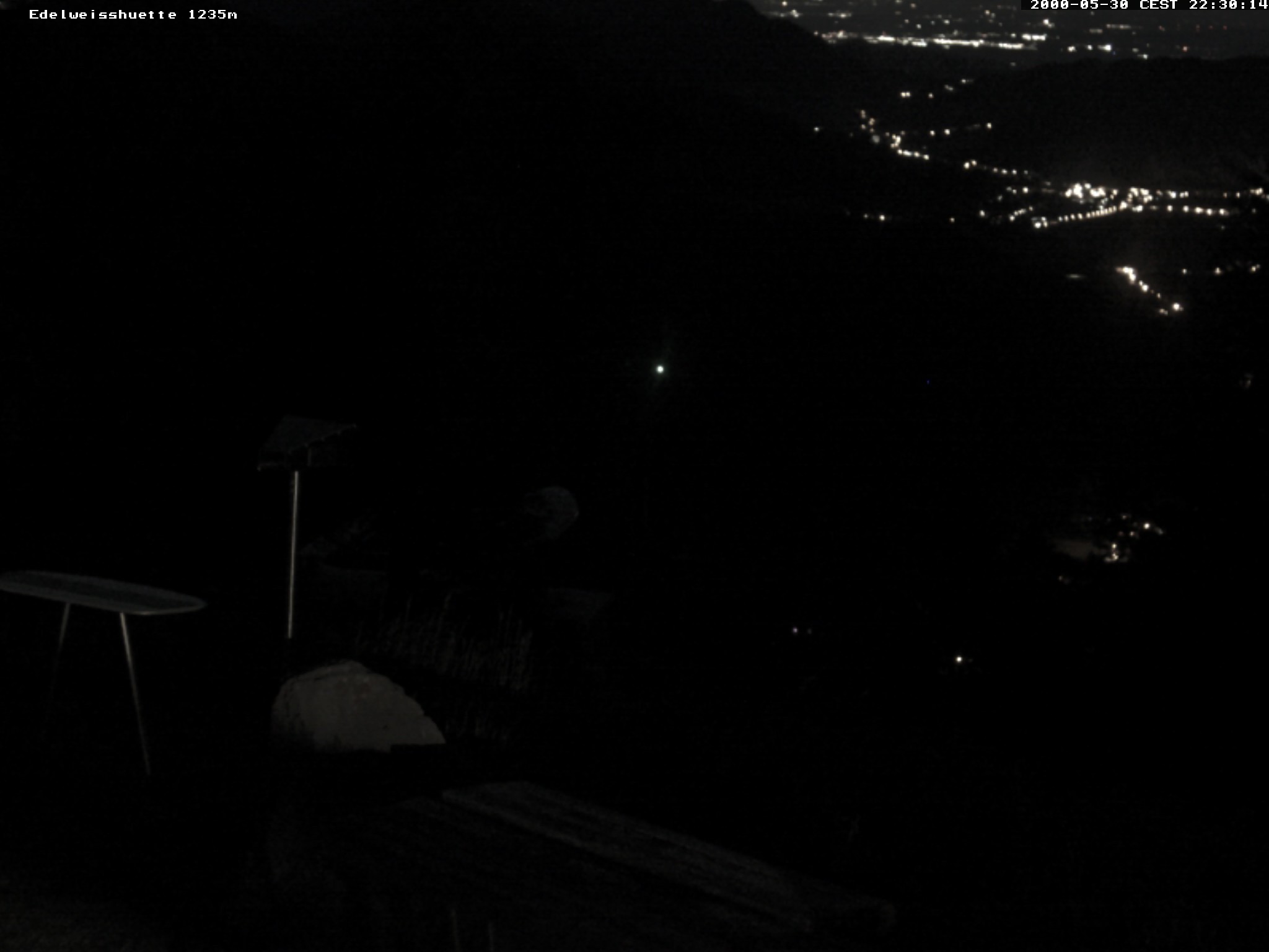 Archiv Foto Webcam Sonnenterrasse Edelweisshütte