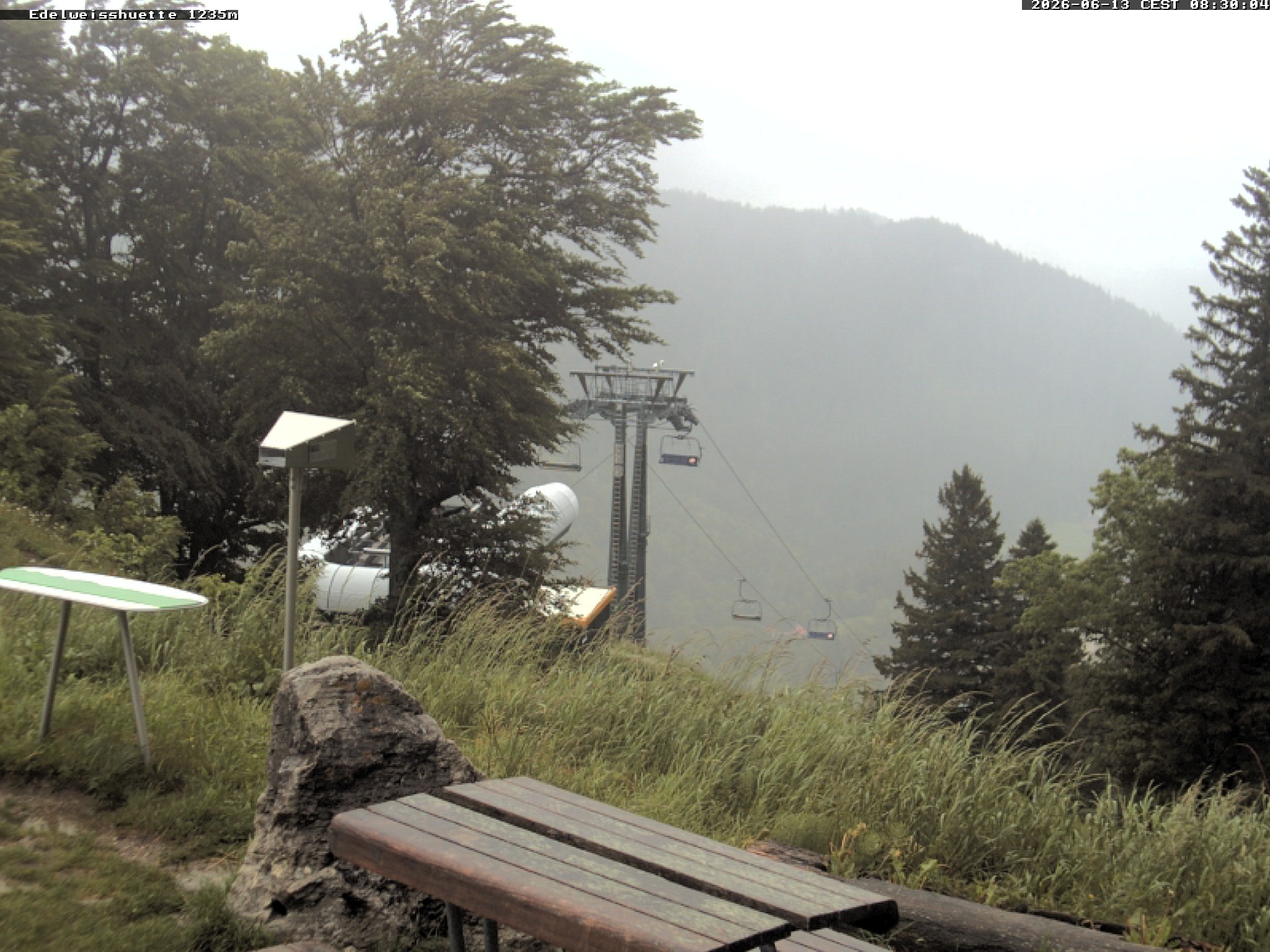 Archiv Foto Webcam Sonnenterrasse Edelweisshütte