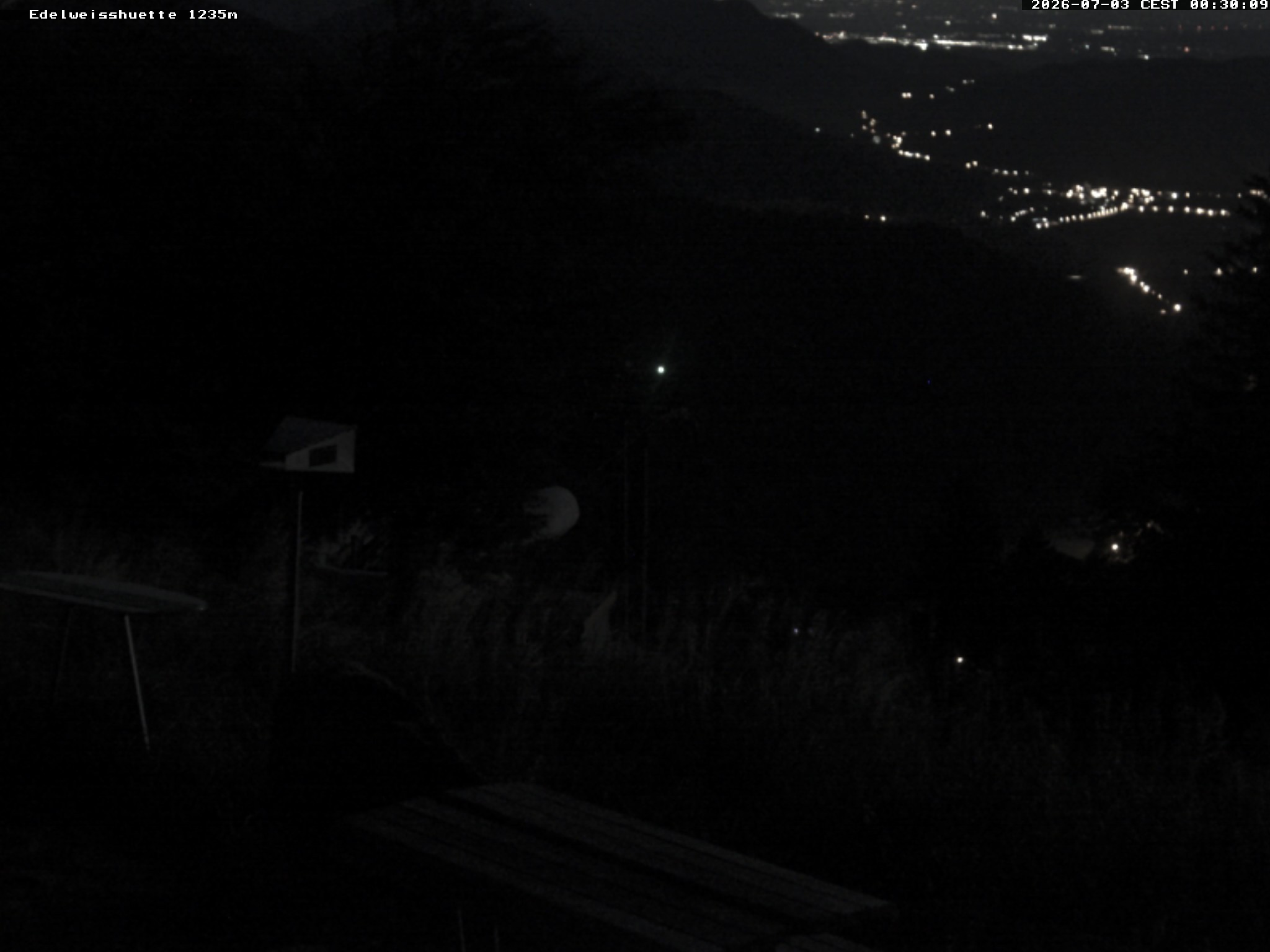 Archiv Foto Webcam Sonnenterrasse Edelweisshütte