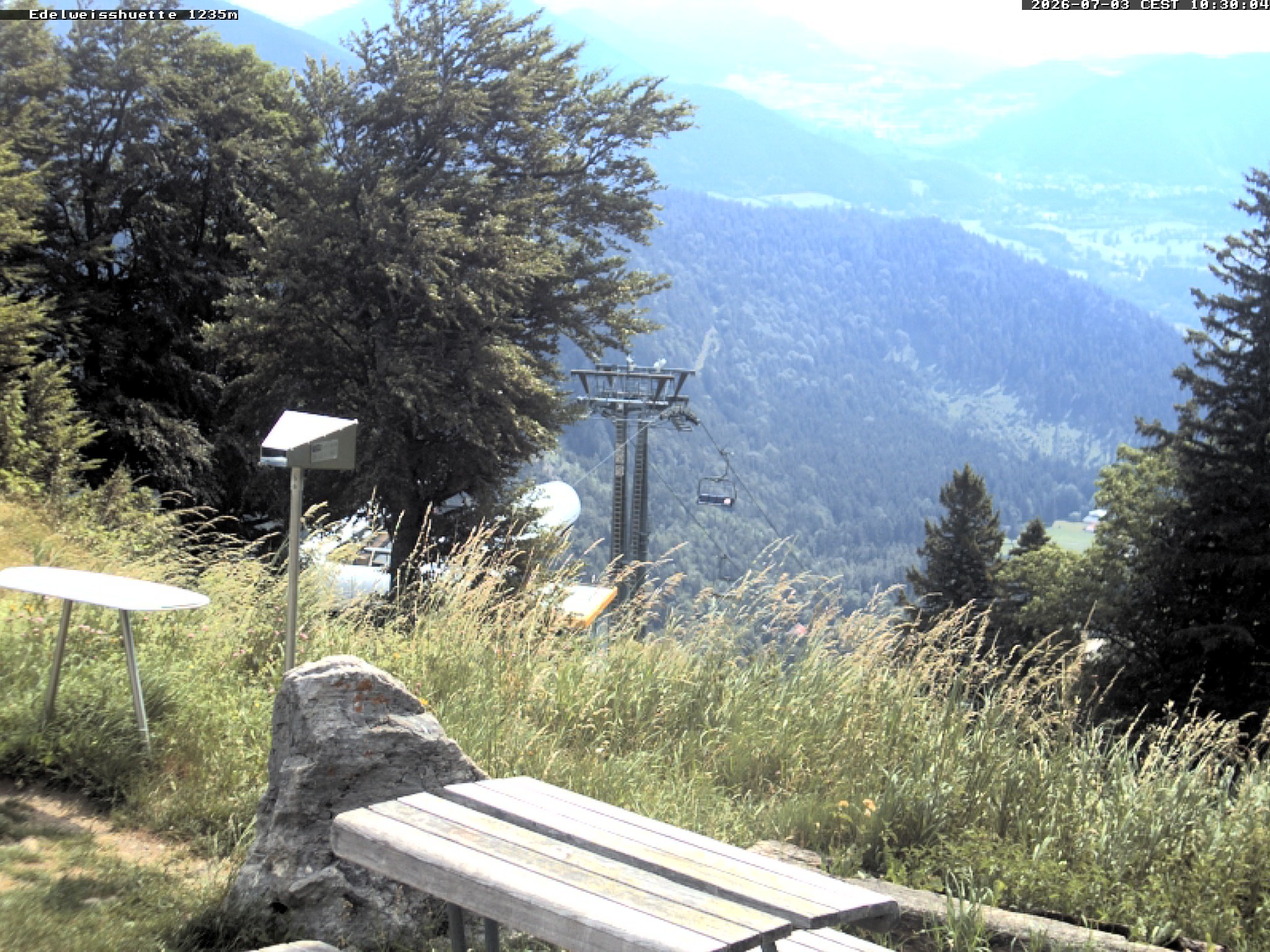 Archiv Foto Webcam Sonnenterrasse Edelweisshütte