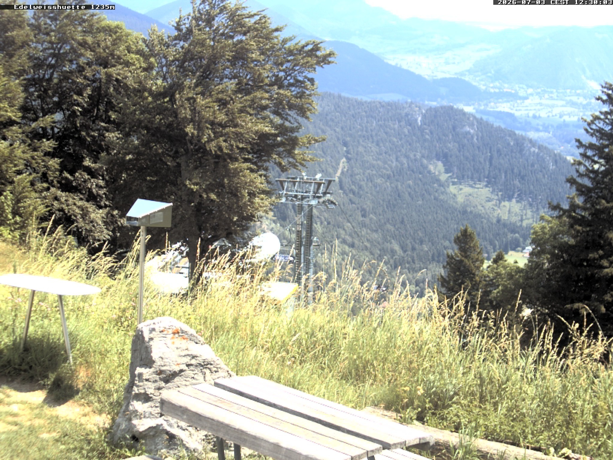 Archiv Foto Webcam Sonnenterrasse Edelweisshütte