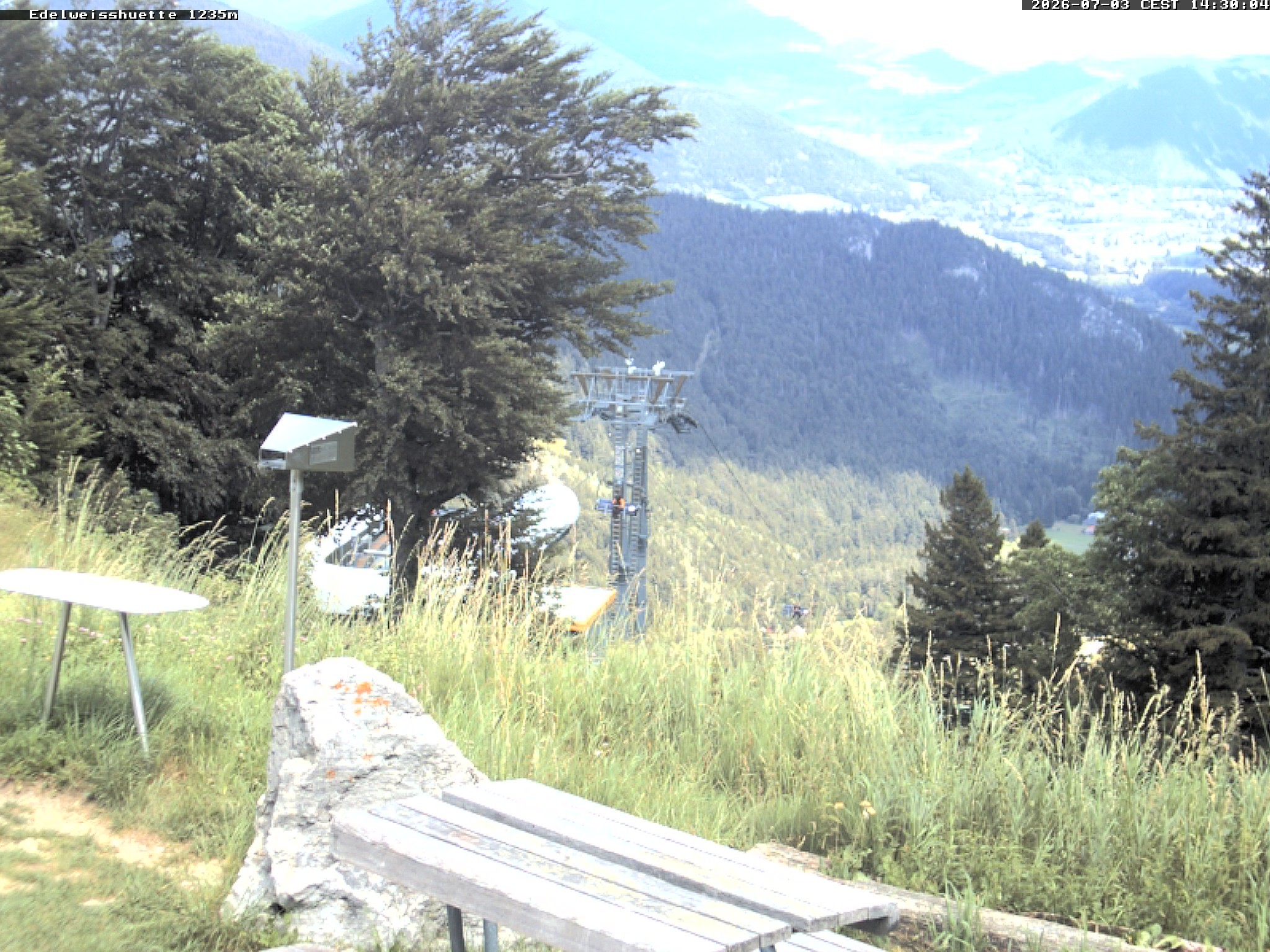 Archiv Foto Webcam Sonnenterrasse Edelweisshütte
