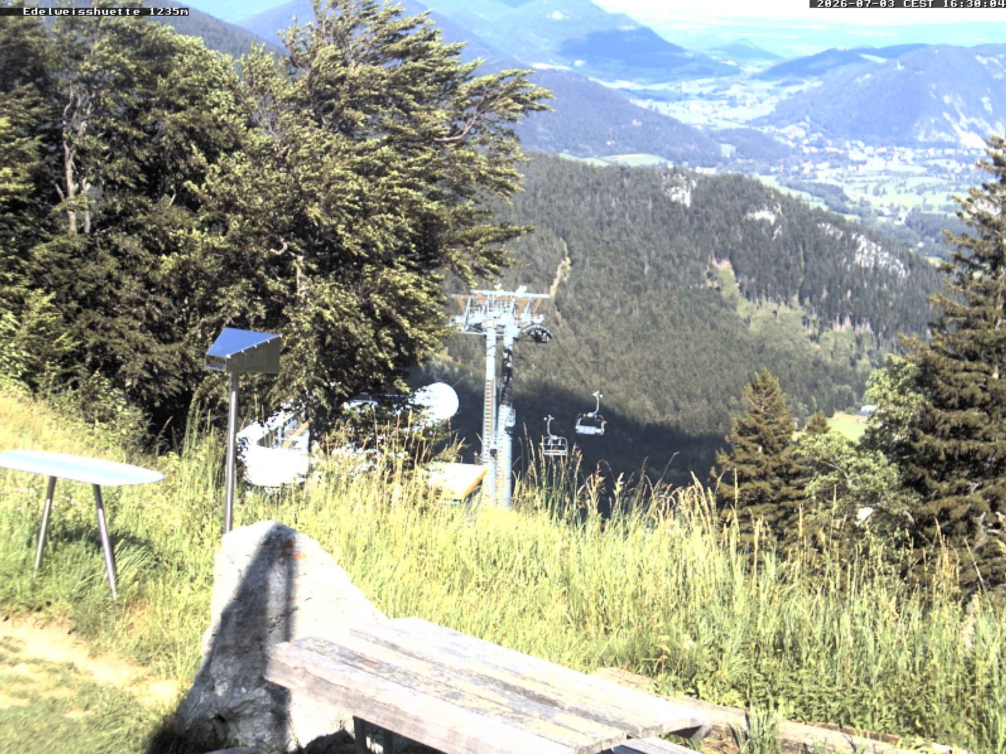 Archiv Foto Webcam Sonnenterrasse Edelweisshütte