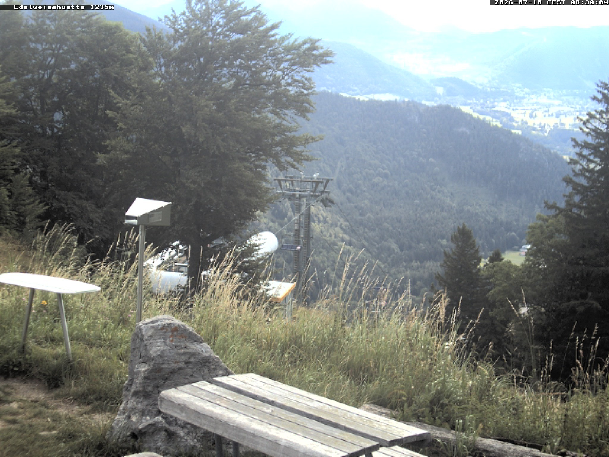 Archiv Foto Webcam Sonnenterrasse Edelweisshütte