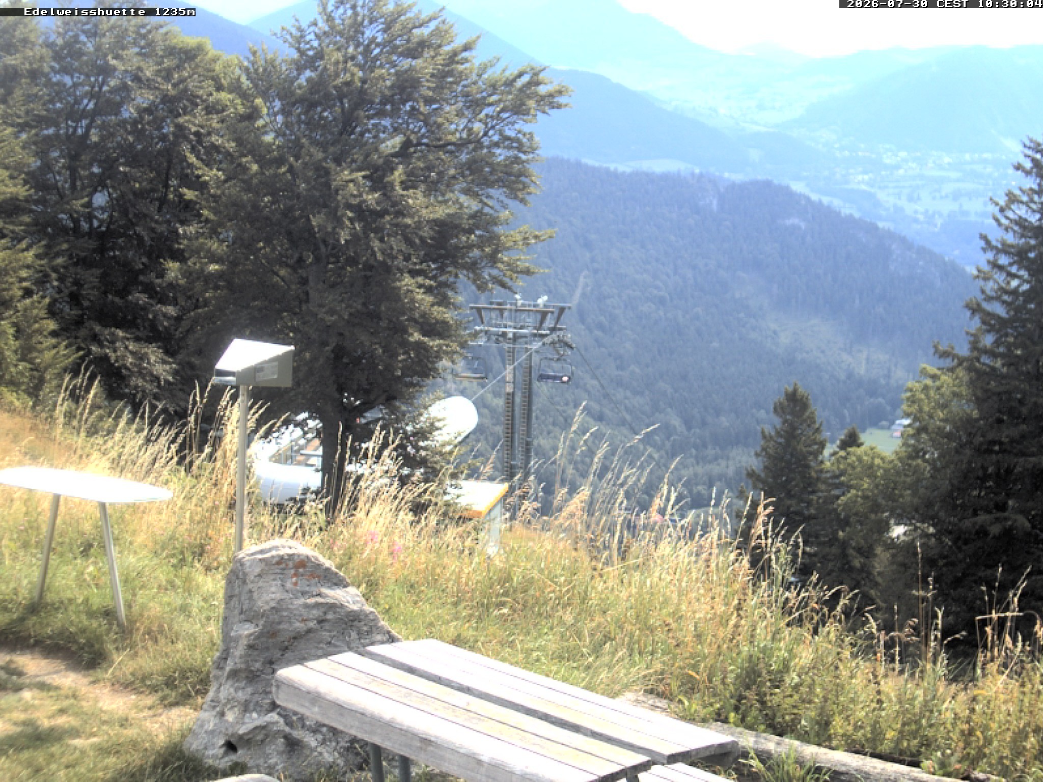 Archiv Foto Webcam Sonnenterrasse Edelweisshütte