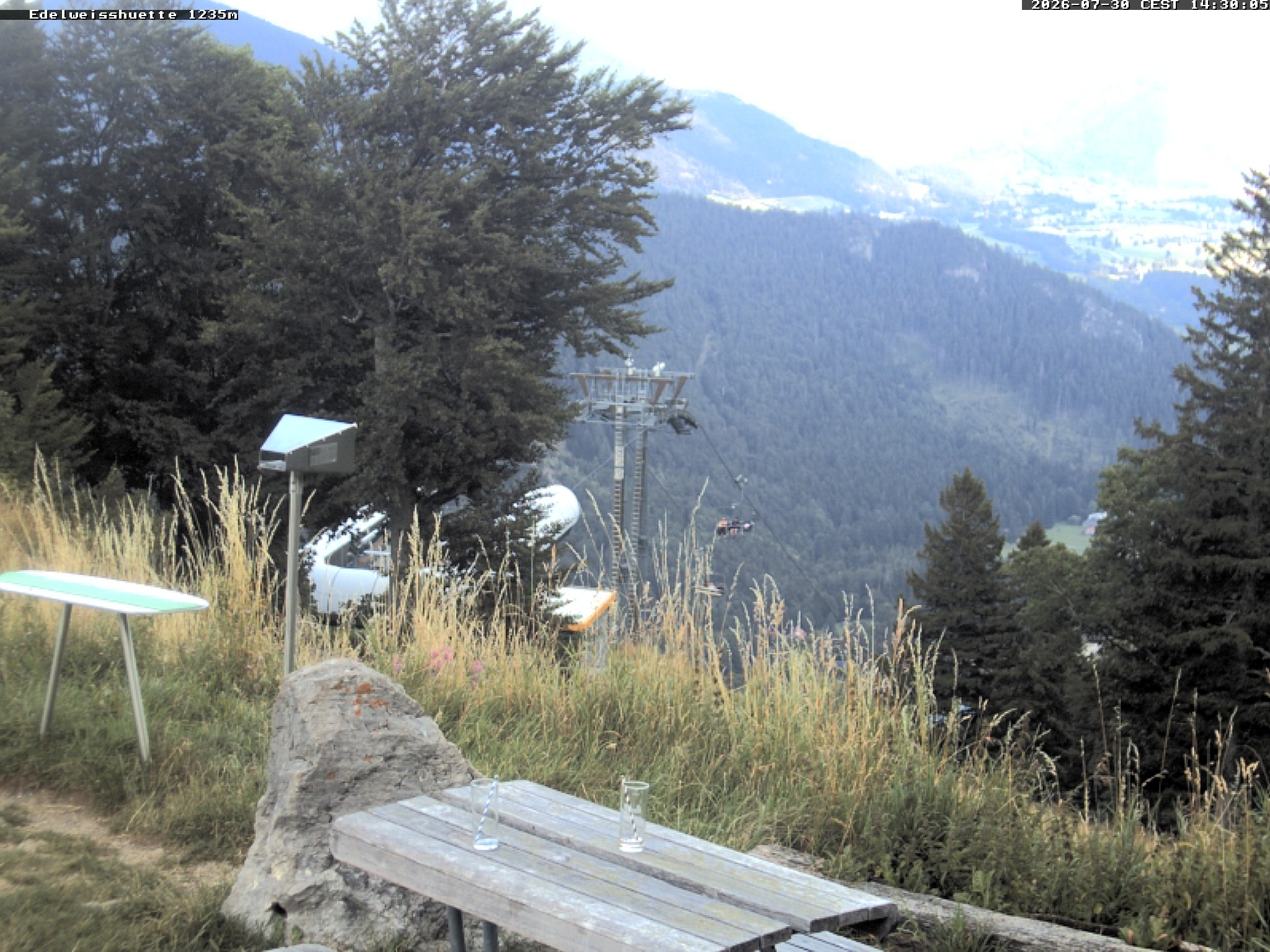 Archiv Foto Webcam Sonnenterrasse Edelweisshütte