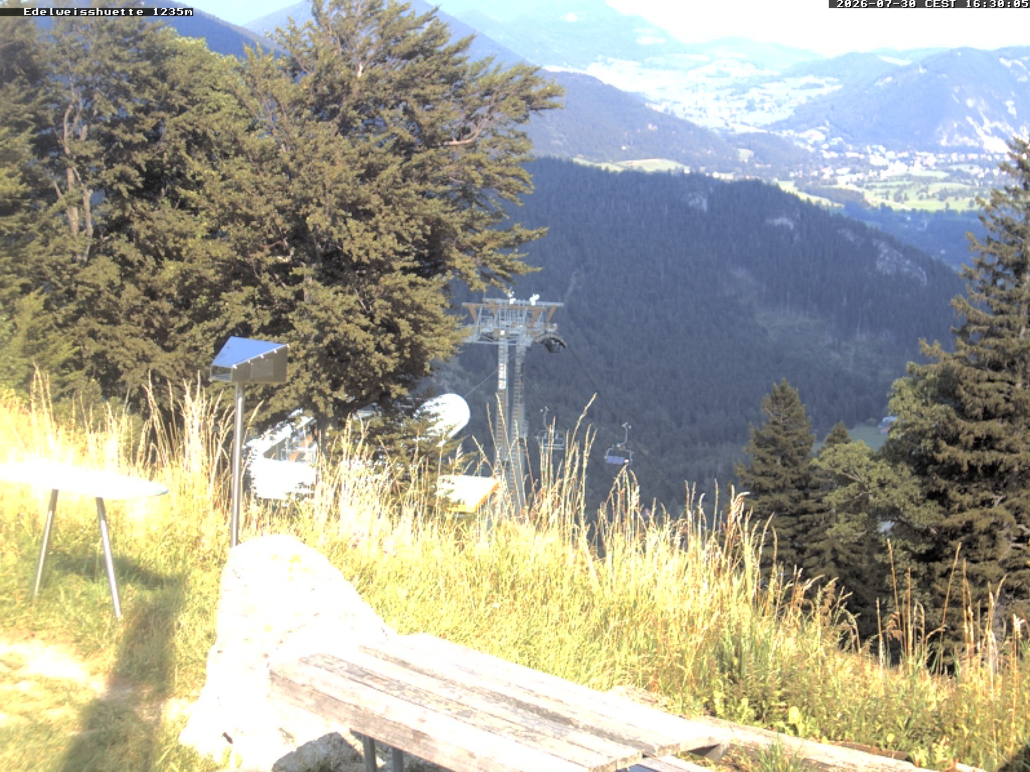 Archiv Foto Webcam Sonnenterrasse Edelweisshütte