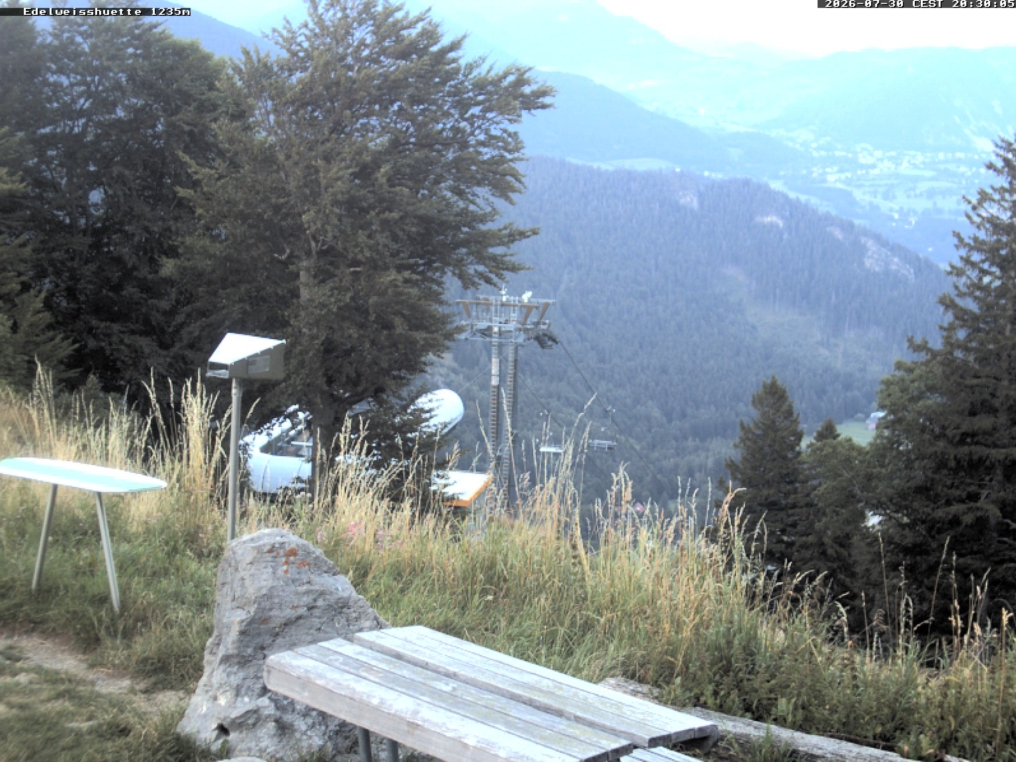Archiv Foto Webcam Sonnenterrasse Edelweisshütte
