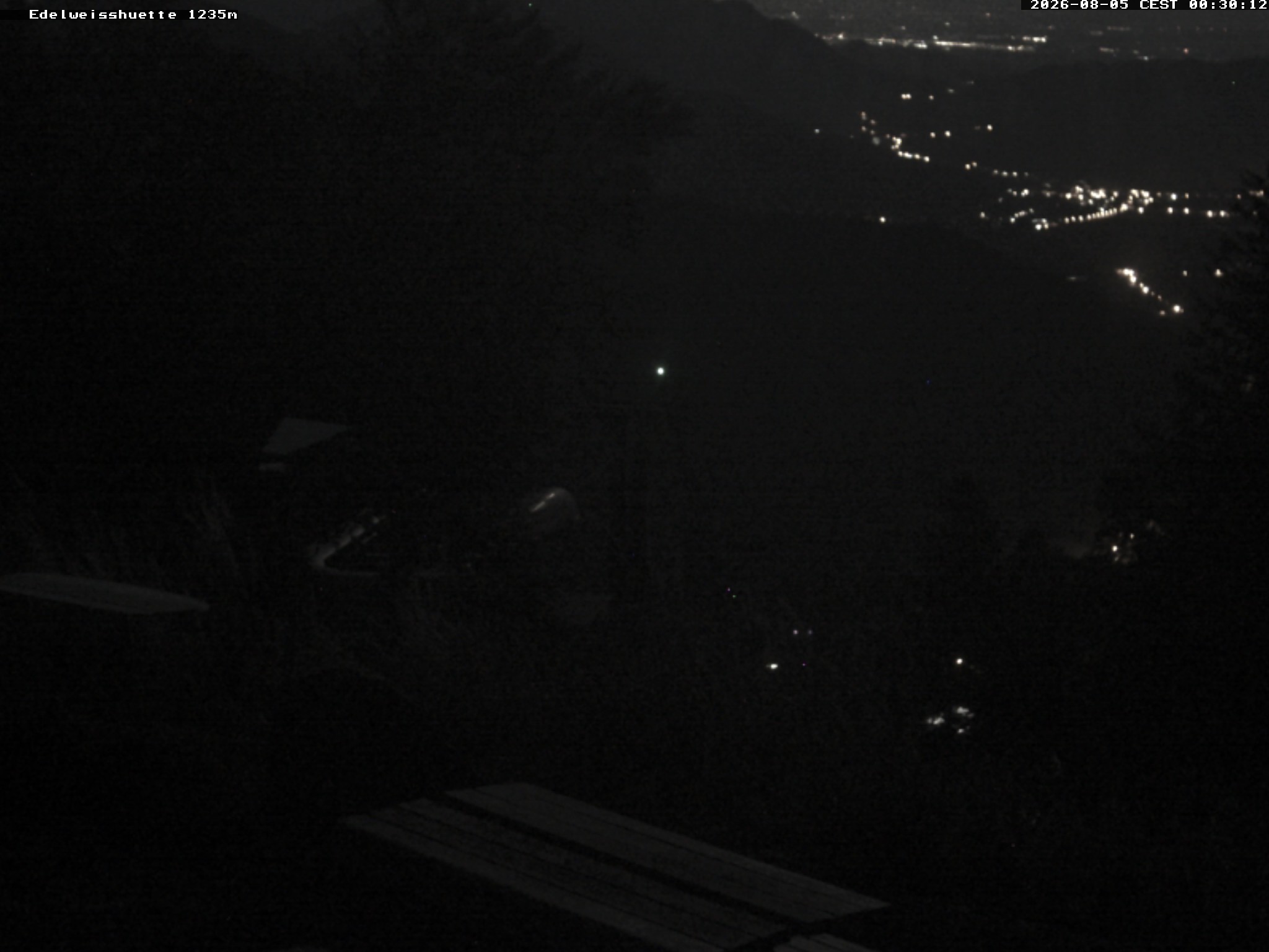 Archiv Foto Webcam Sonnenterrasse Edelweisshütte