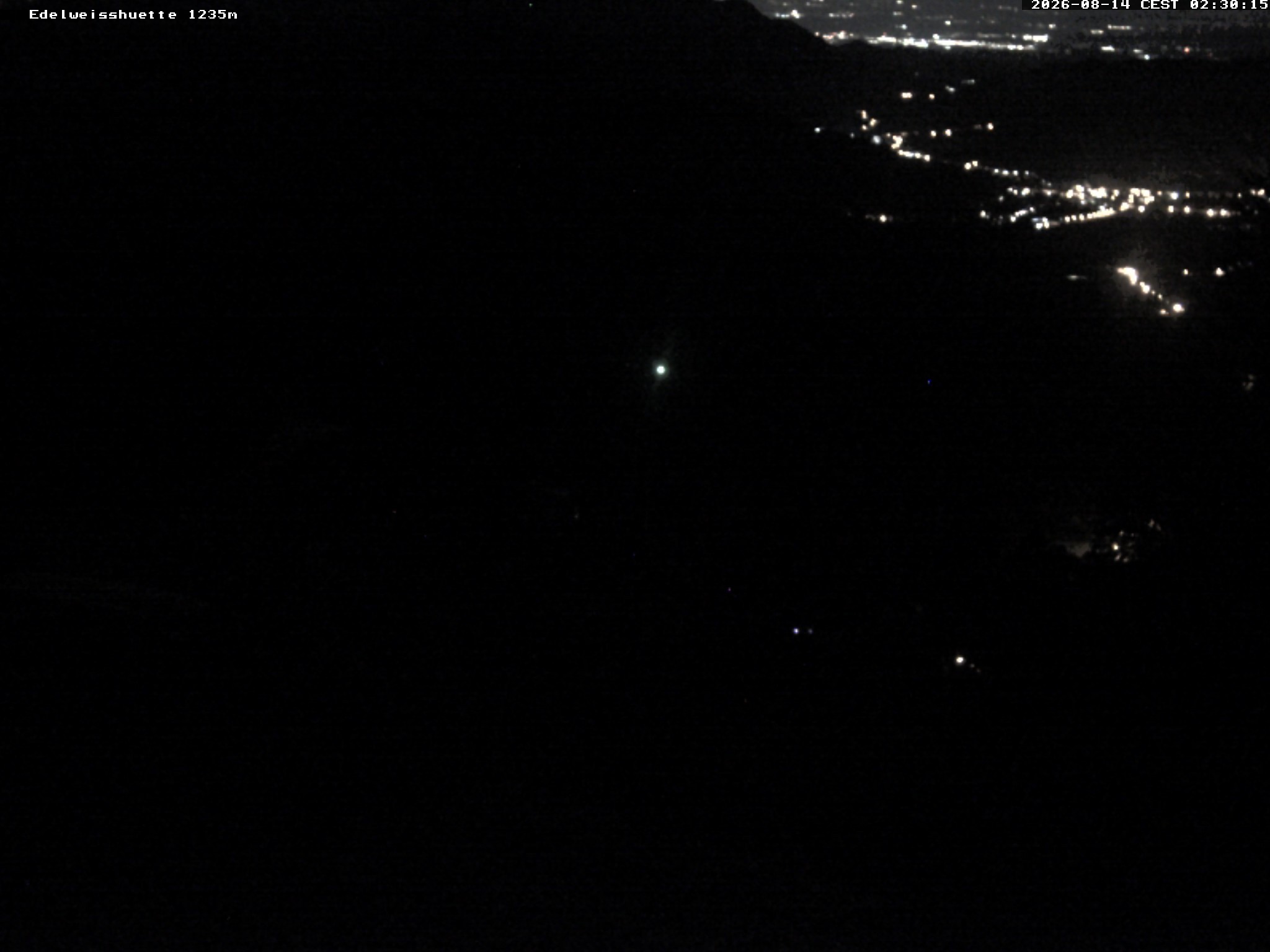 Archiv Foto Webcam Sonnenterrasse Edelweisshütte