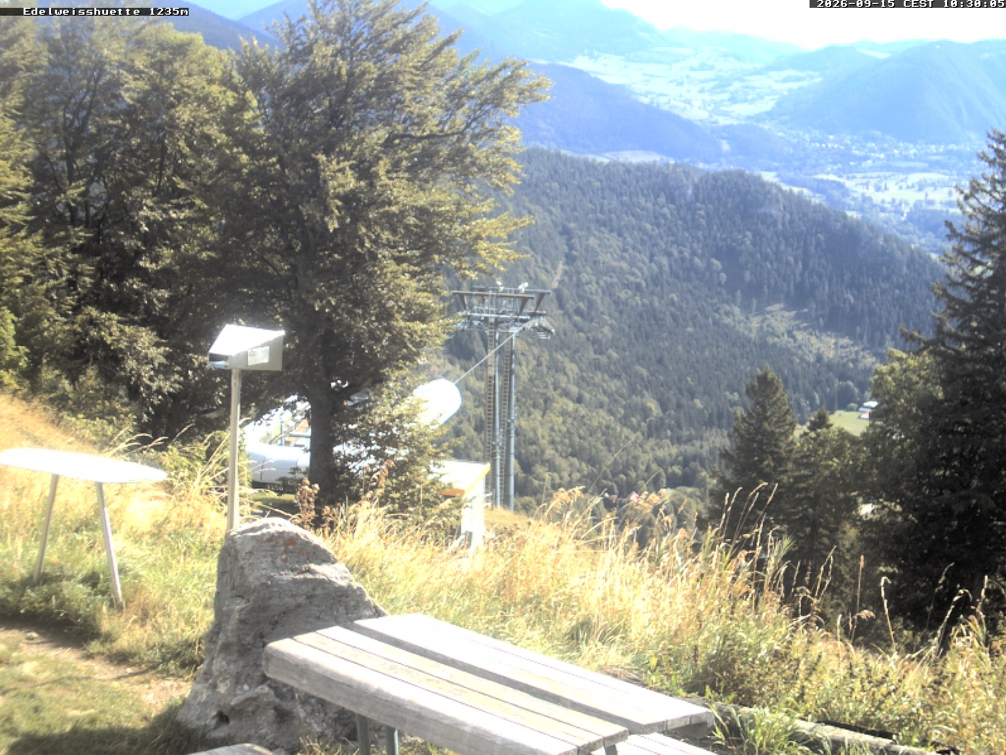 Archiv Foto Webcam Sonnenterrasse Edelweisshütte