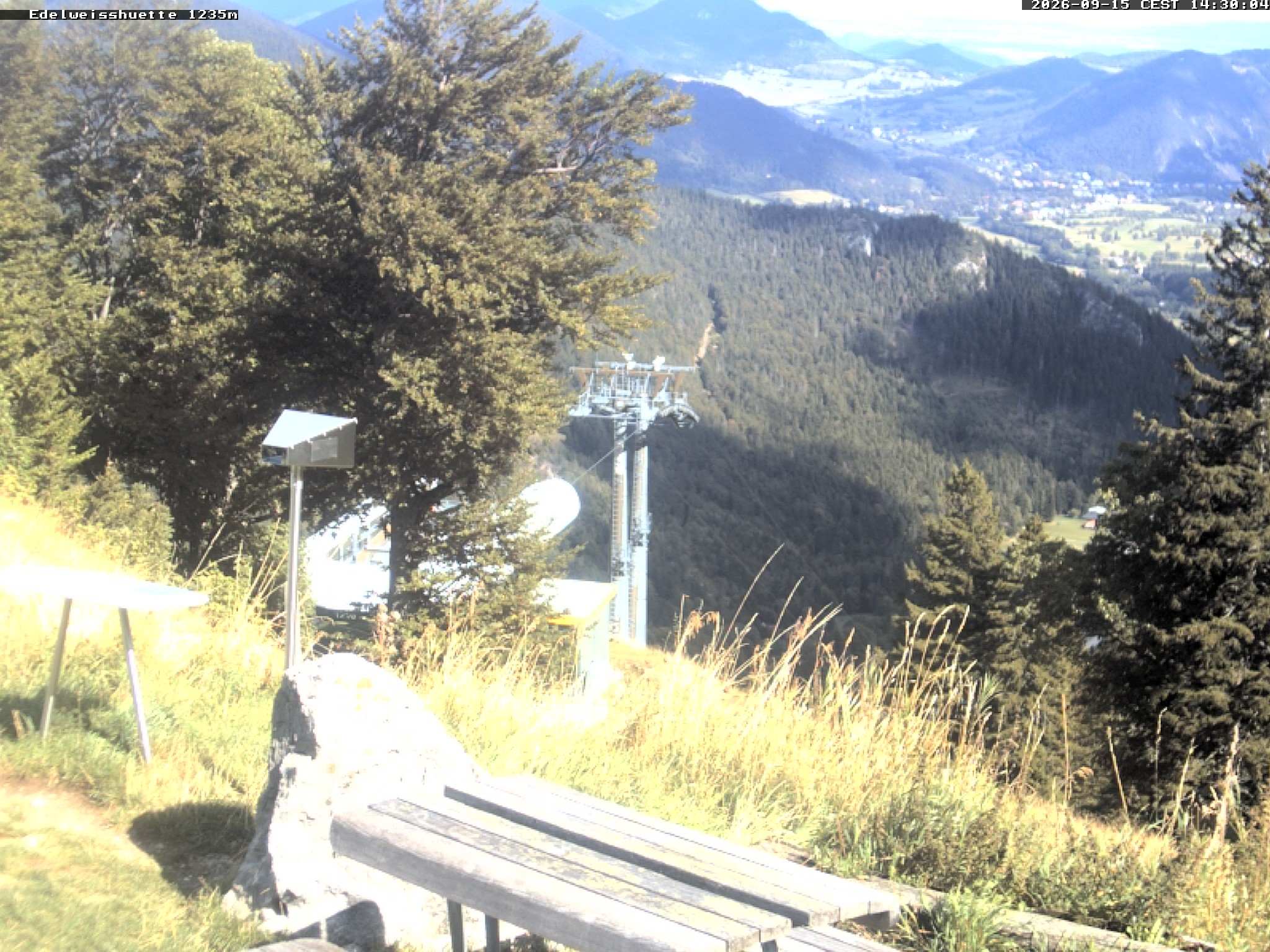Archiv Foto Webcam Sonnenterrasse Edelweisshütte