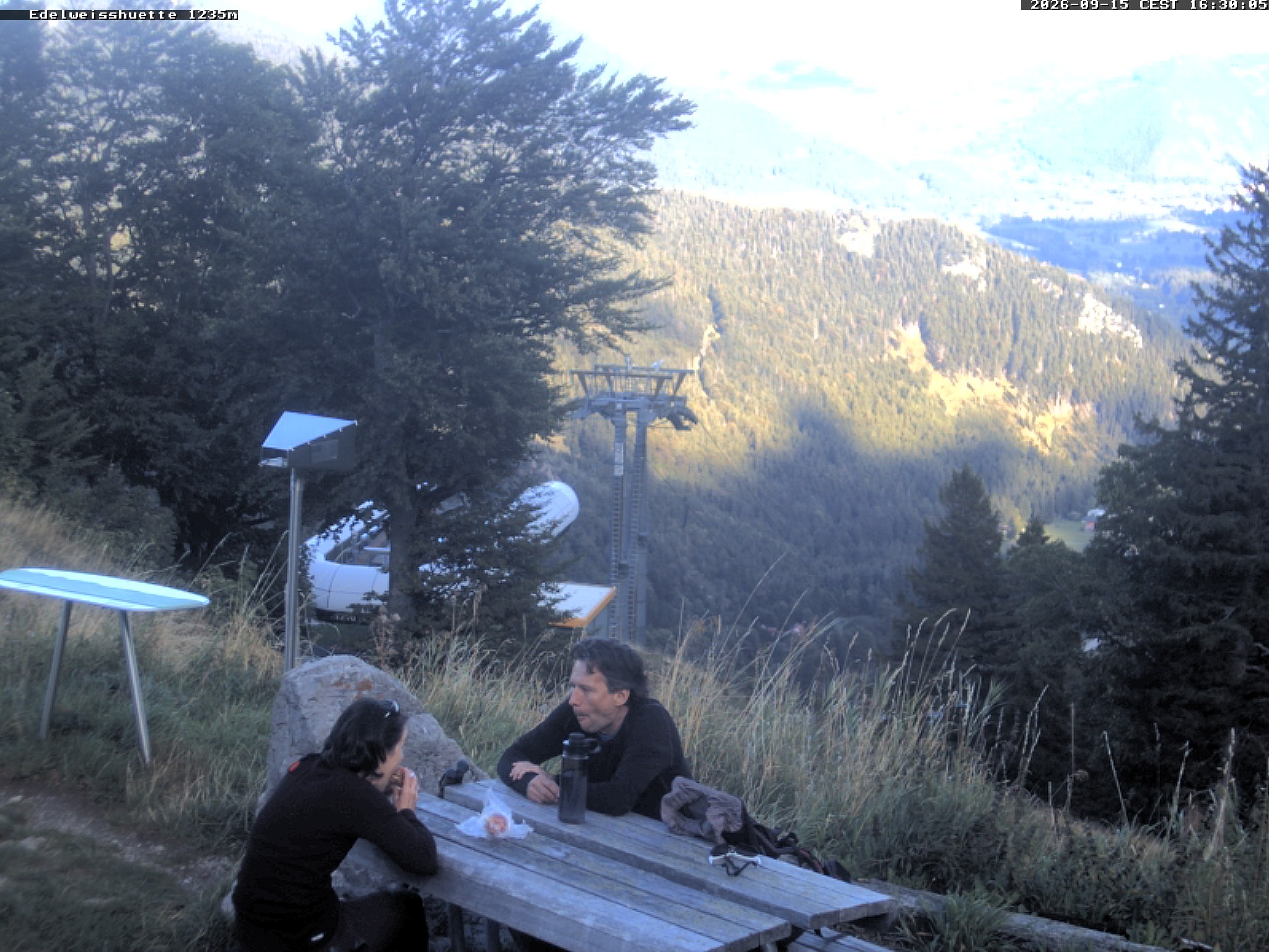 Archiv Foto Webcam Sonnenterrasse Edelweisshütte